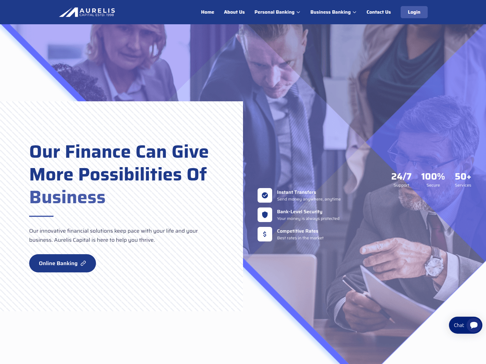 Screenshot of aureliscapital.com