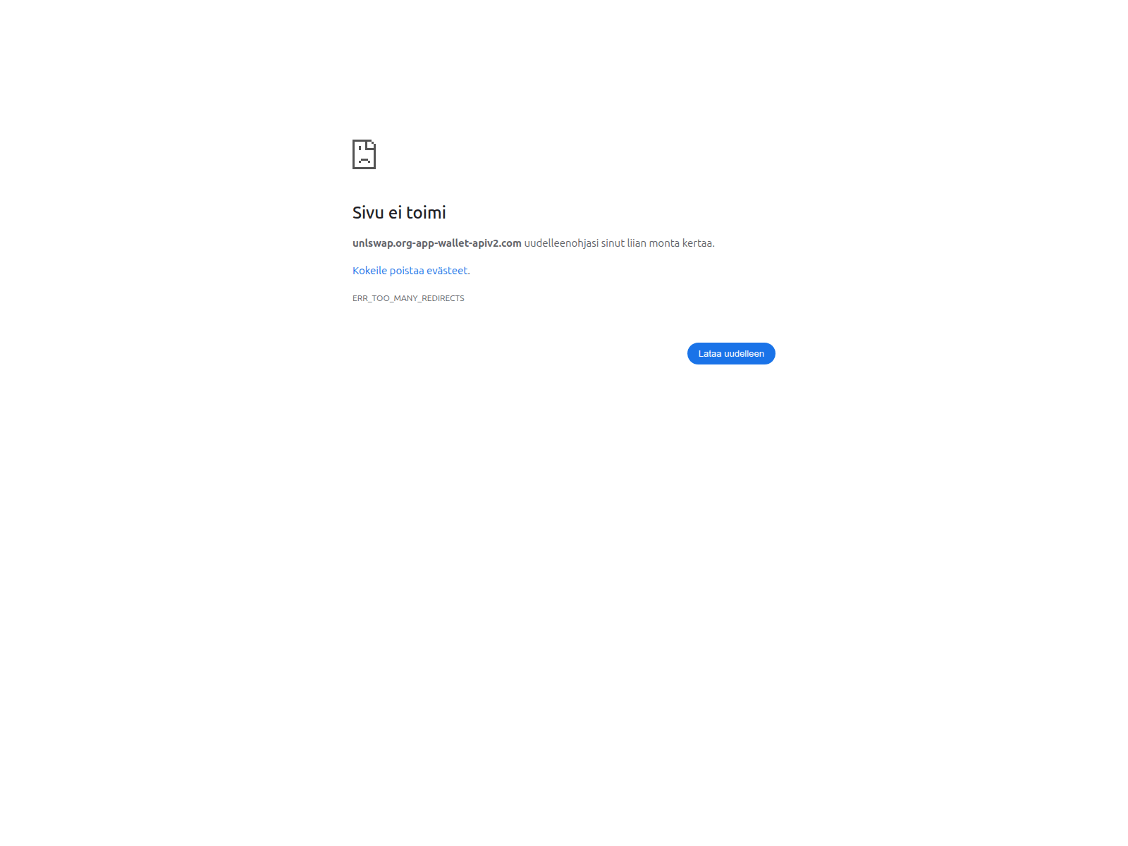 Screenshot of unlswap.org-app-wallet-apiv2.com