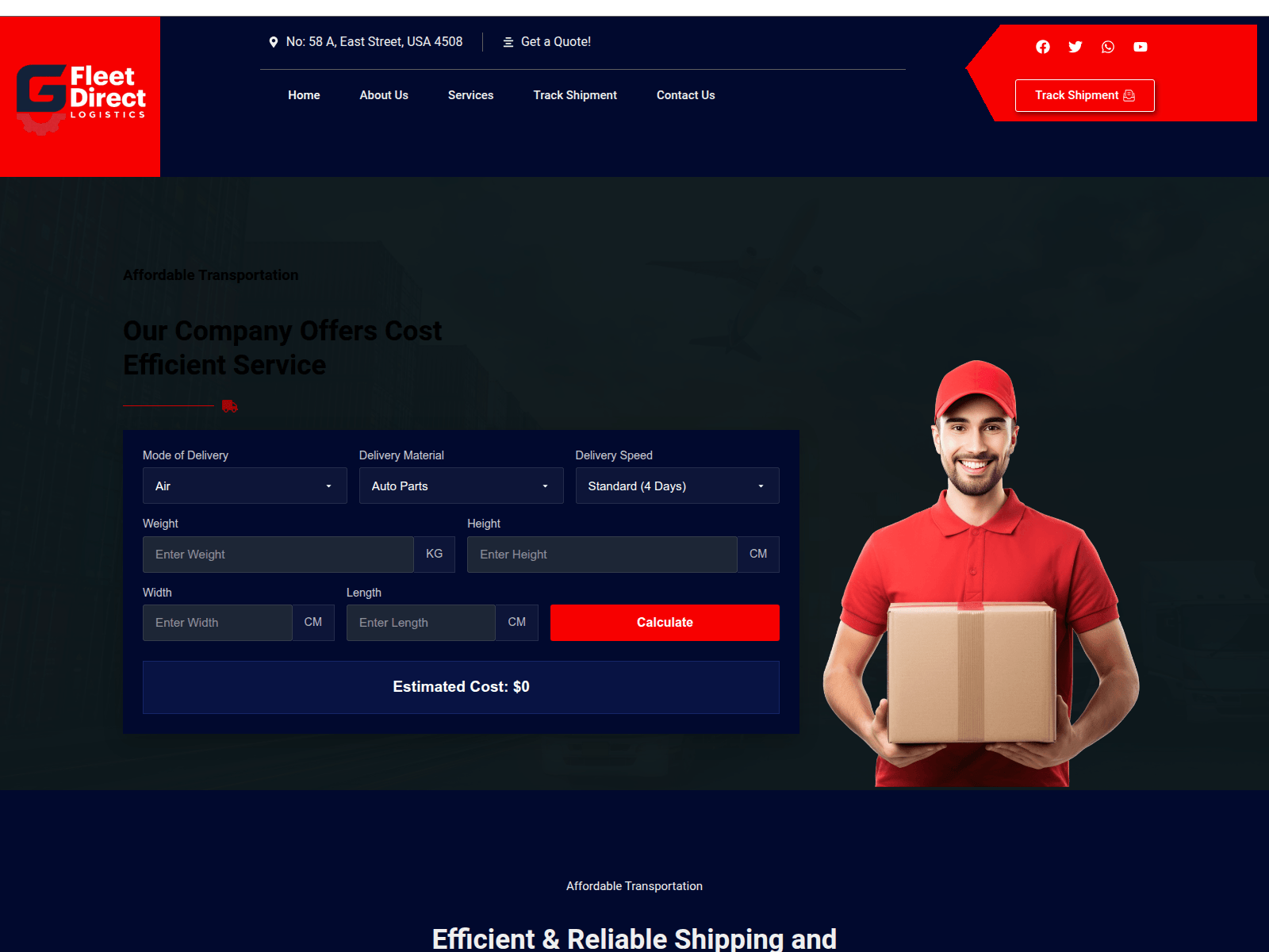 Screenshot of globefleetlogistics.pro