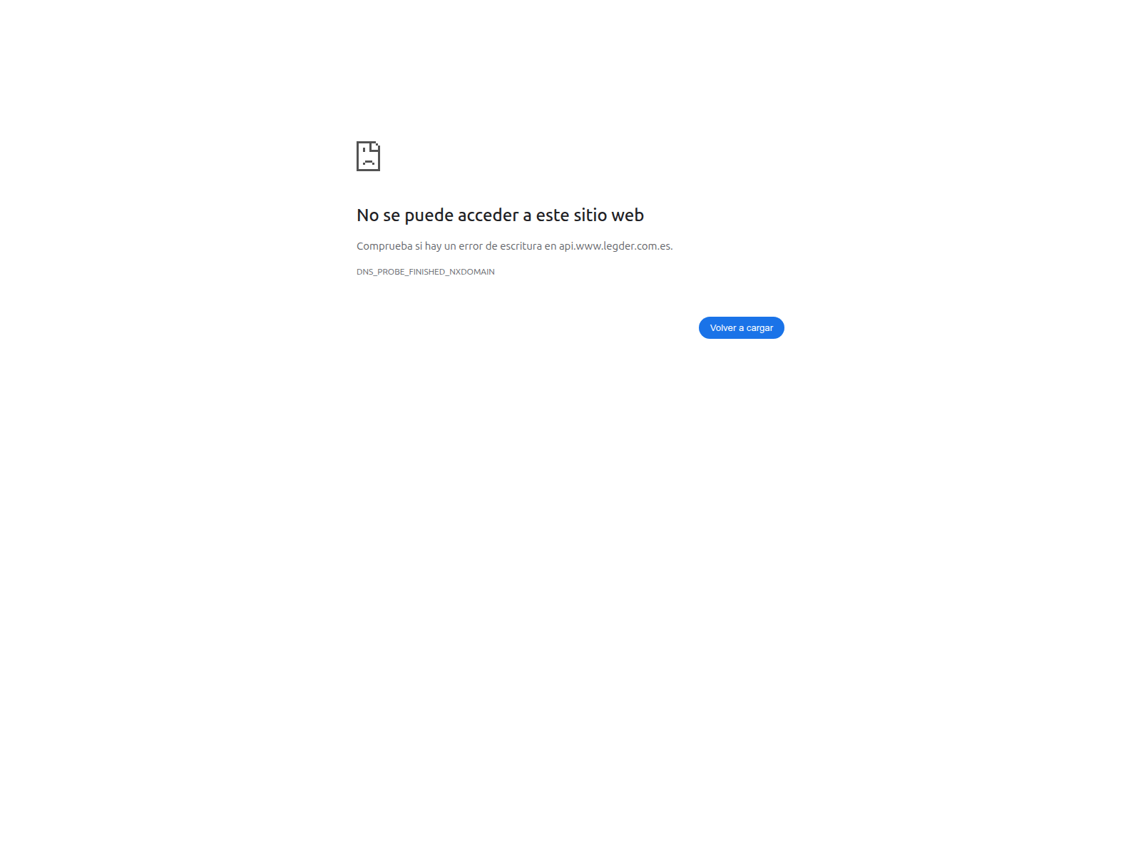 Screenshot of legder.com.es