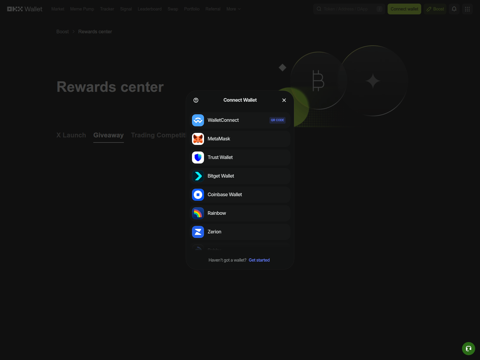 Screenshot of okxclaim.web.app