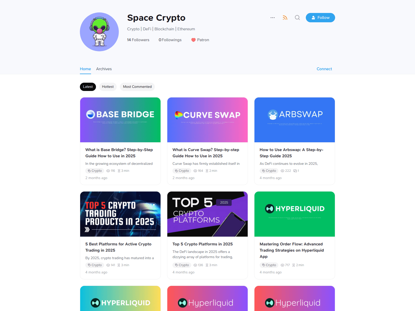 Screenshot of space-crypto-3977.xlog.app