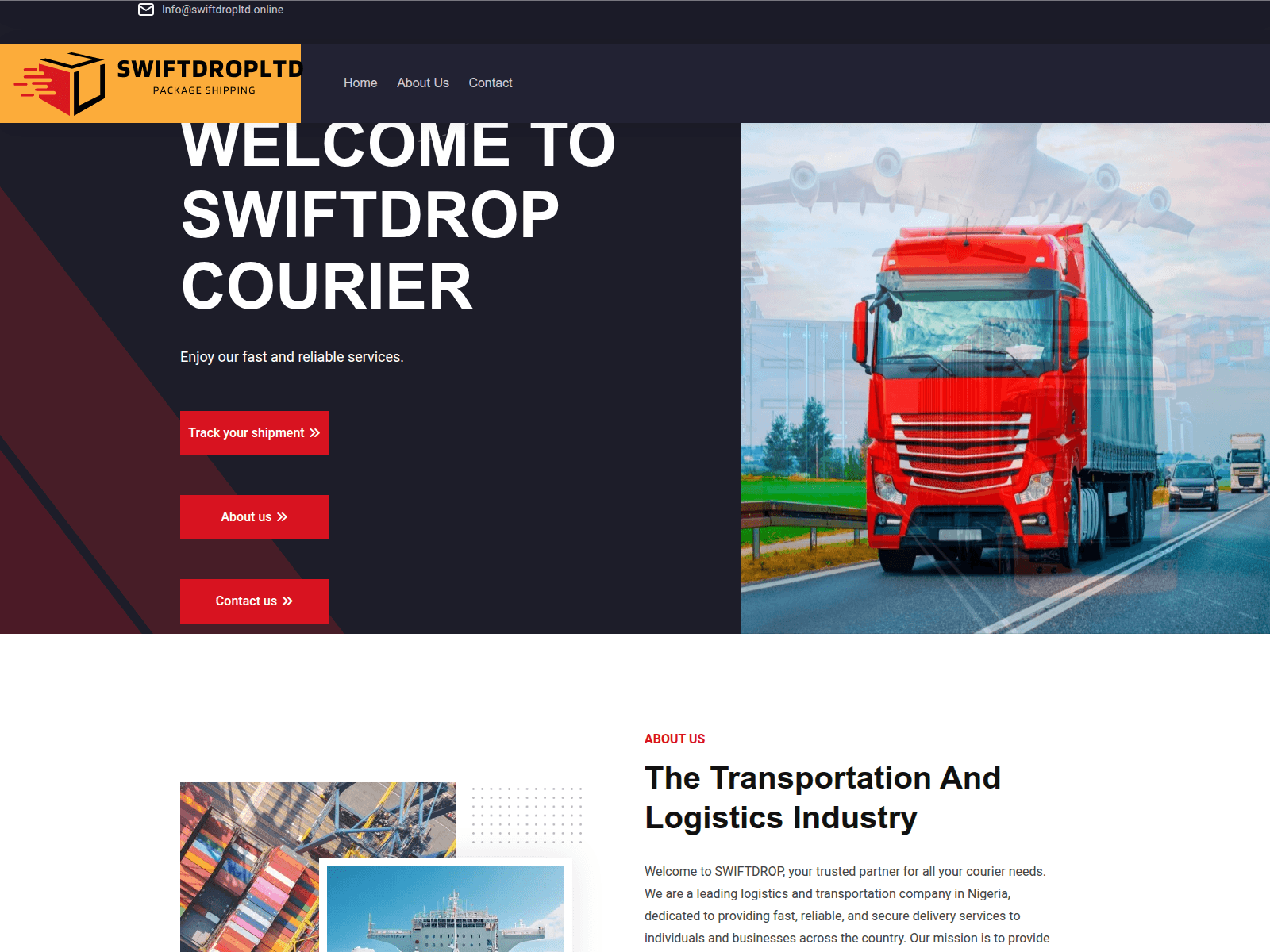 Screenshot of swiftdropltd.online