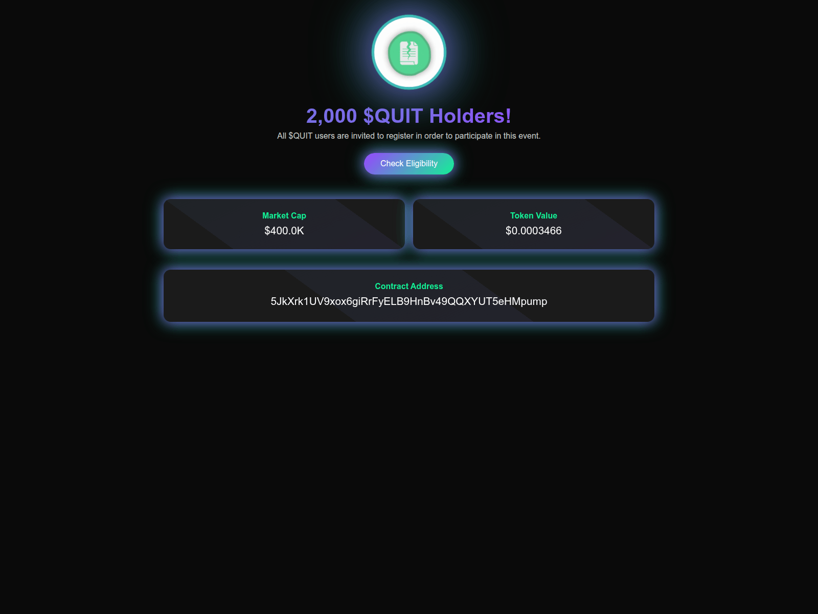 Screenshot of quitonsol.com
