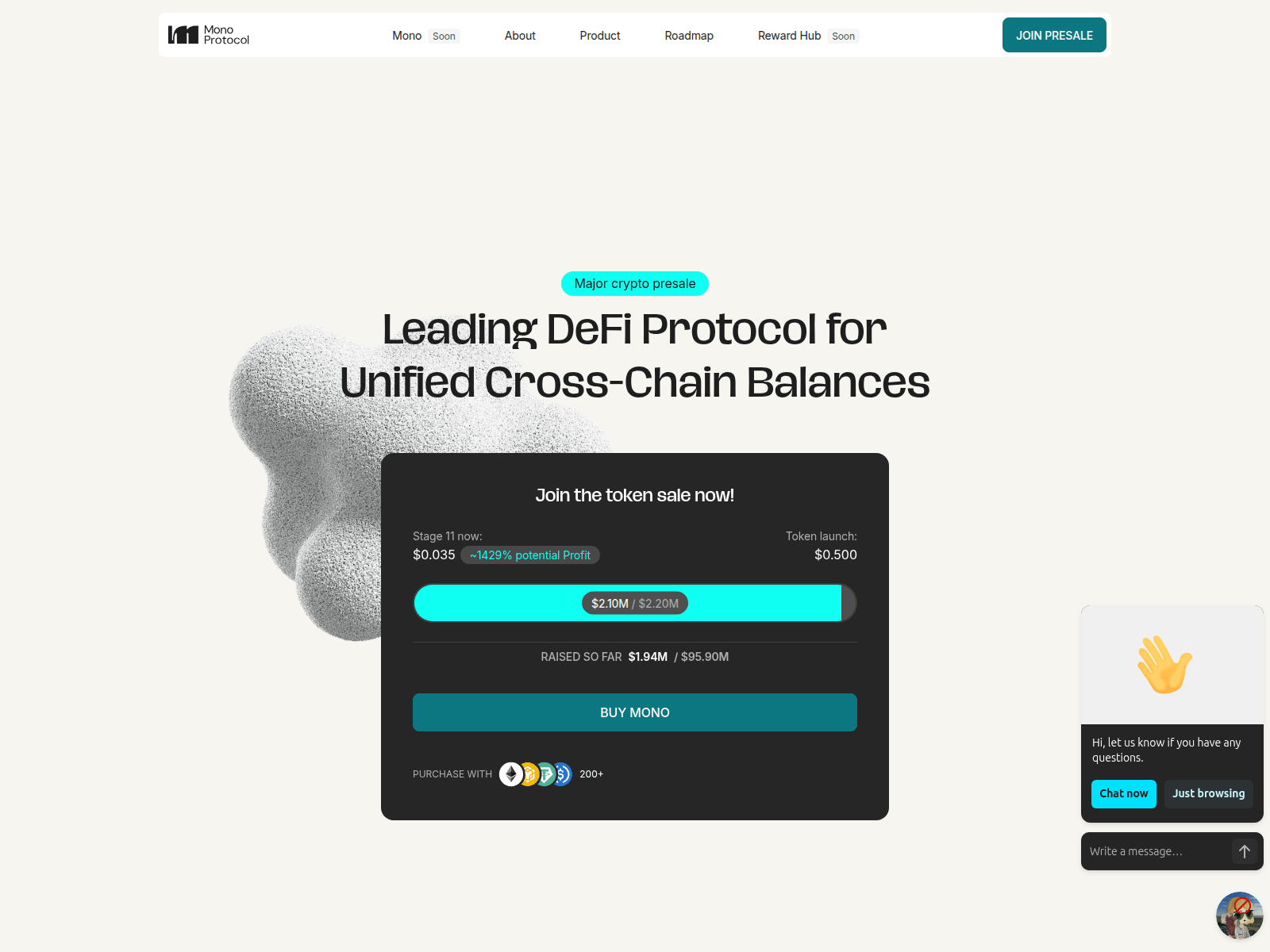 Screenshot of monoprotocol.co