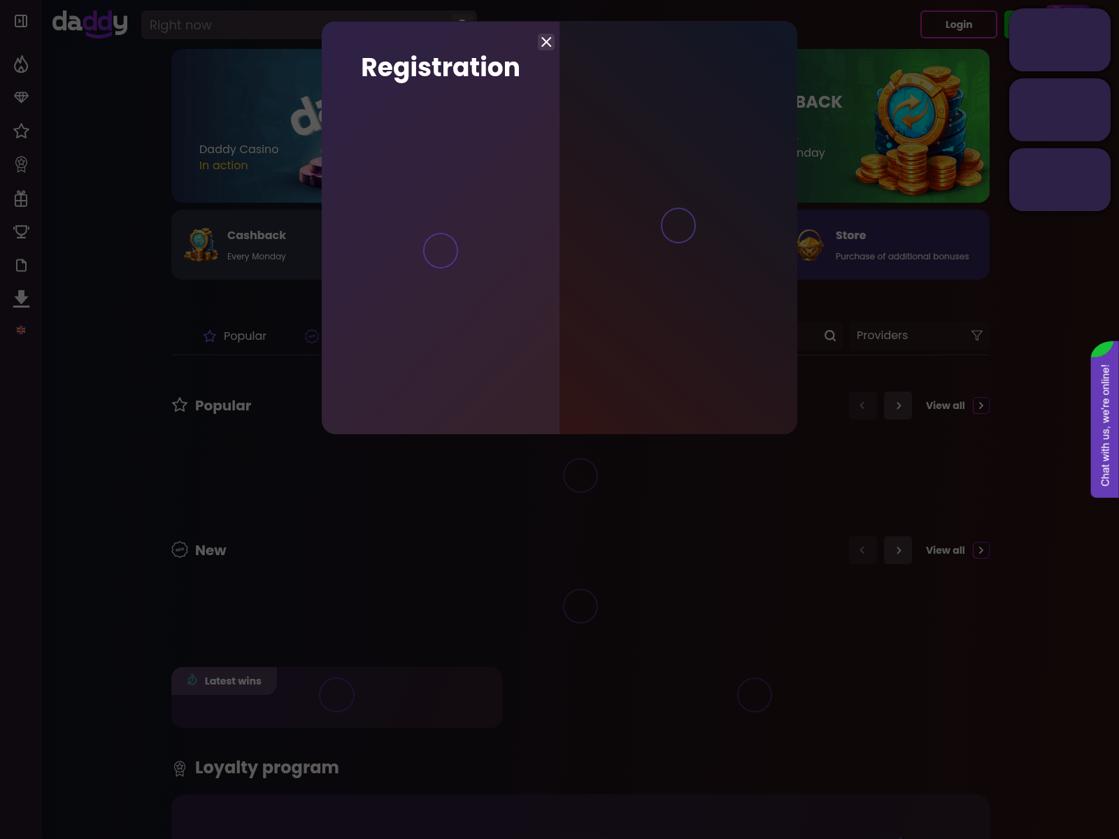 Screenshot of daddyxcas.com
