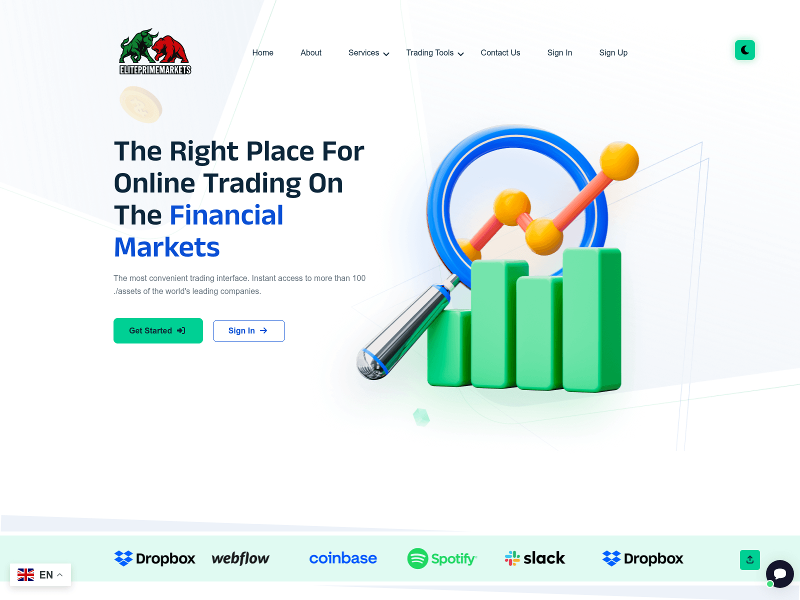 Forensic screenshot of eliteprimemarkets.com