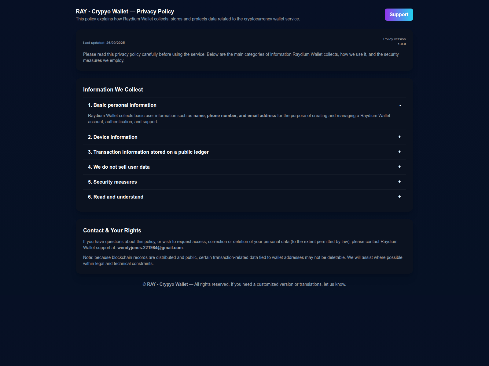 Screenshot of rayapp.site