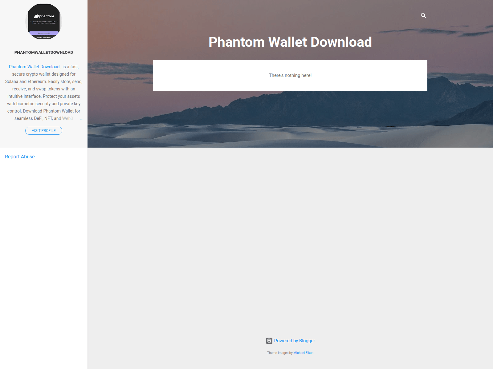Screenshot of phantomwalletdownload.blogspot.kr