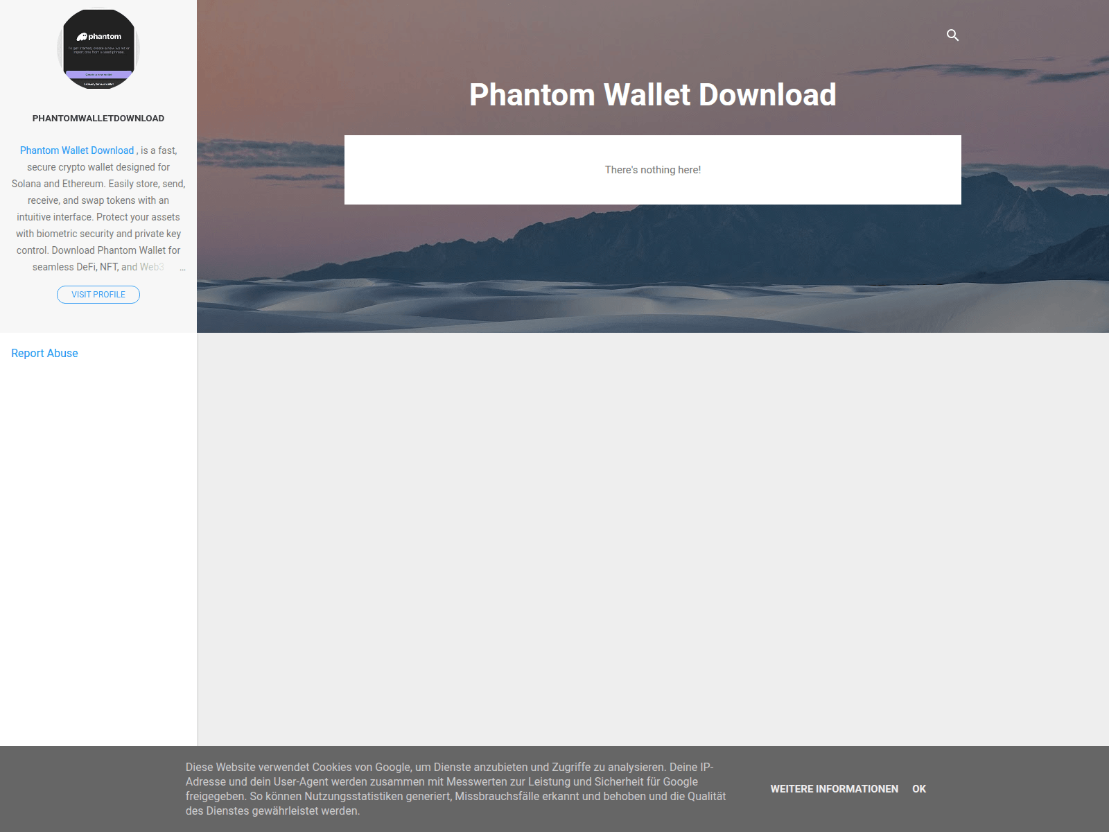 Screenshot of phantomwalletdownload.blogspot.ug