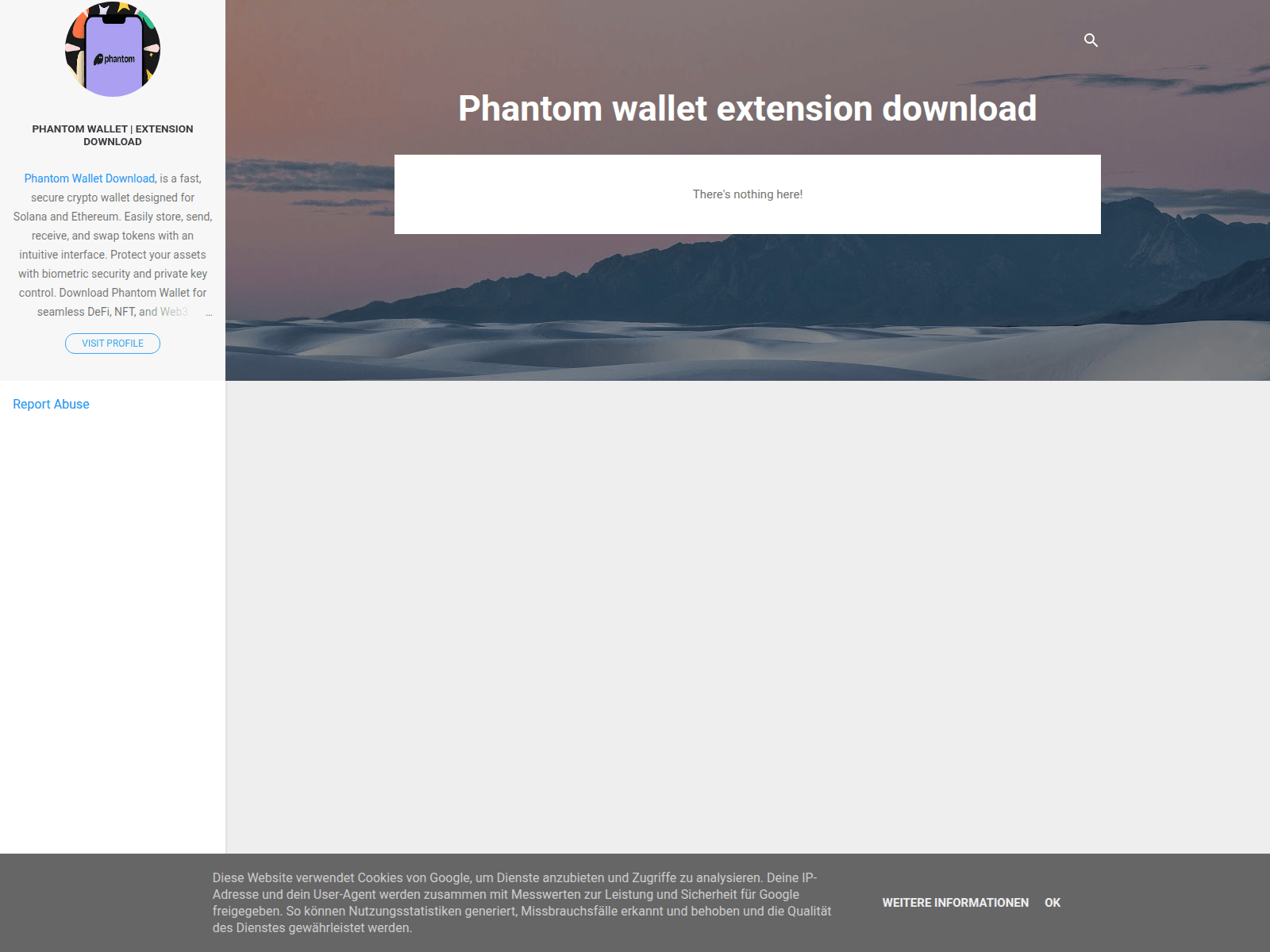 Screenshot of phantomwalletextensiondownload.blogspot.co.ke