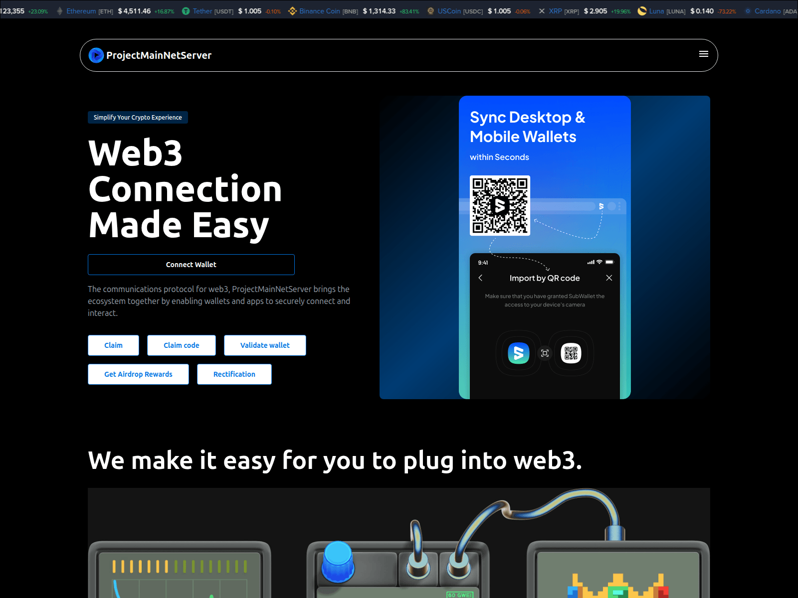 Screenshot of connection-node.surge.sh