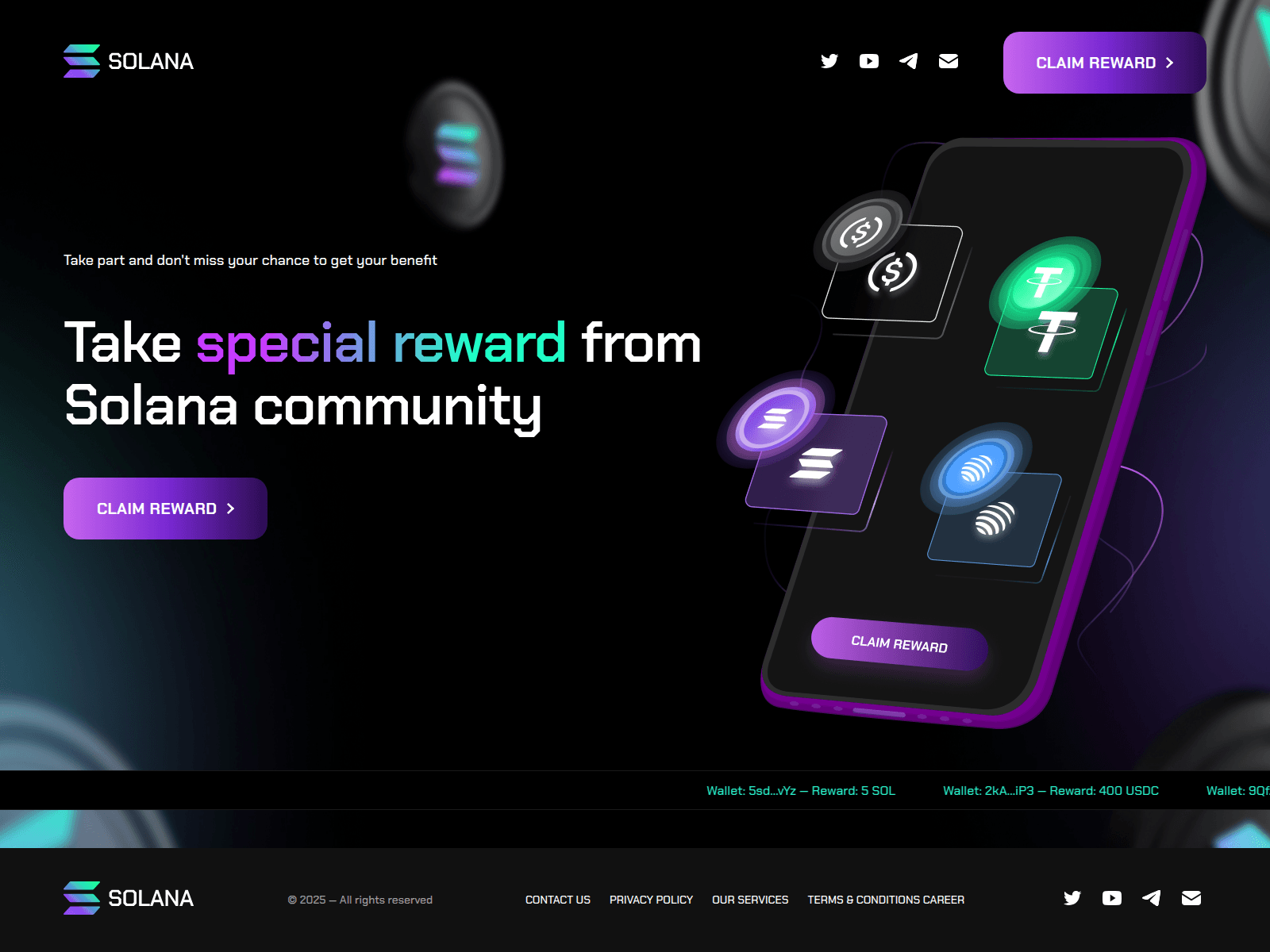 Screenshot of solana-gain.pro