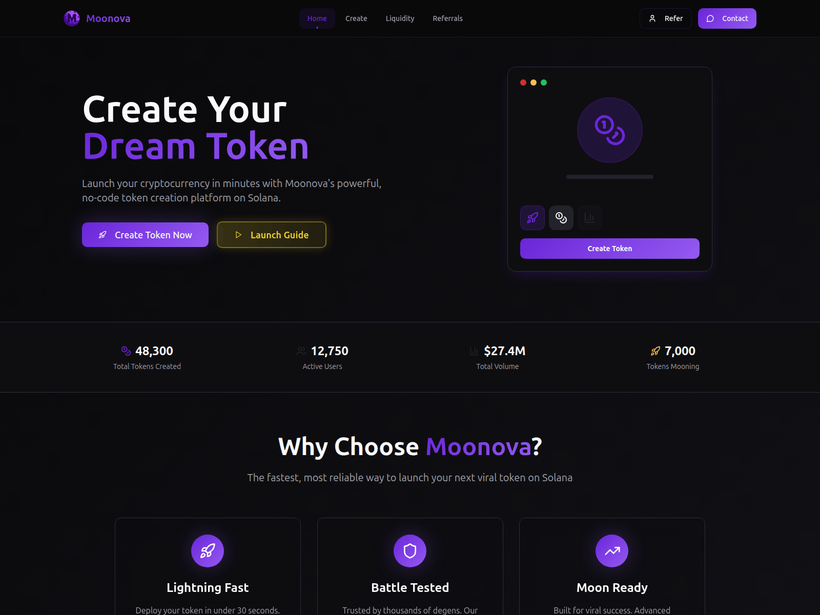 Screenshot of moonova.org