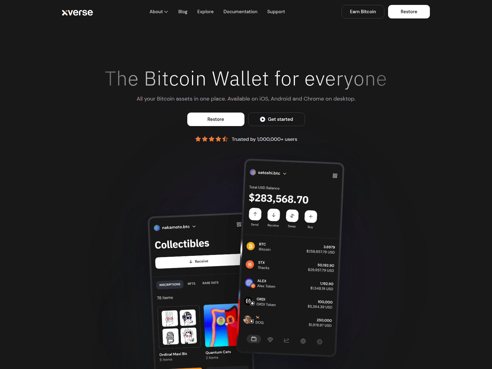 Screenshot of xverserestore.pages.dev