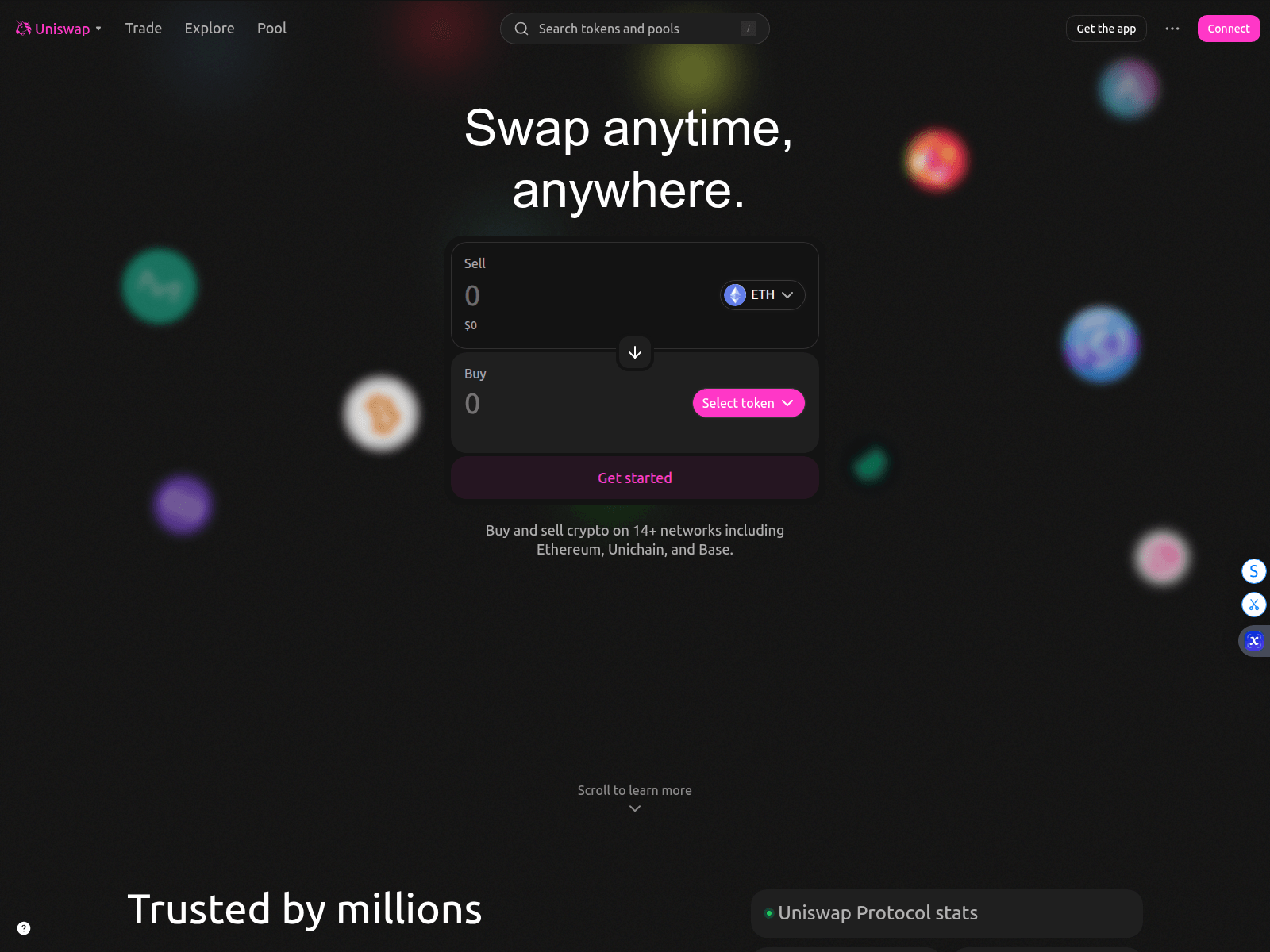 Screenshot of uniteaiswap.com