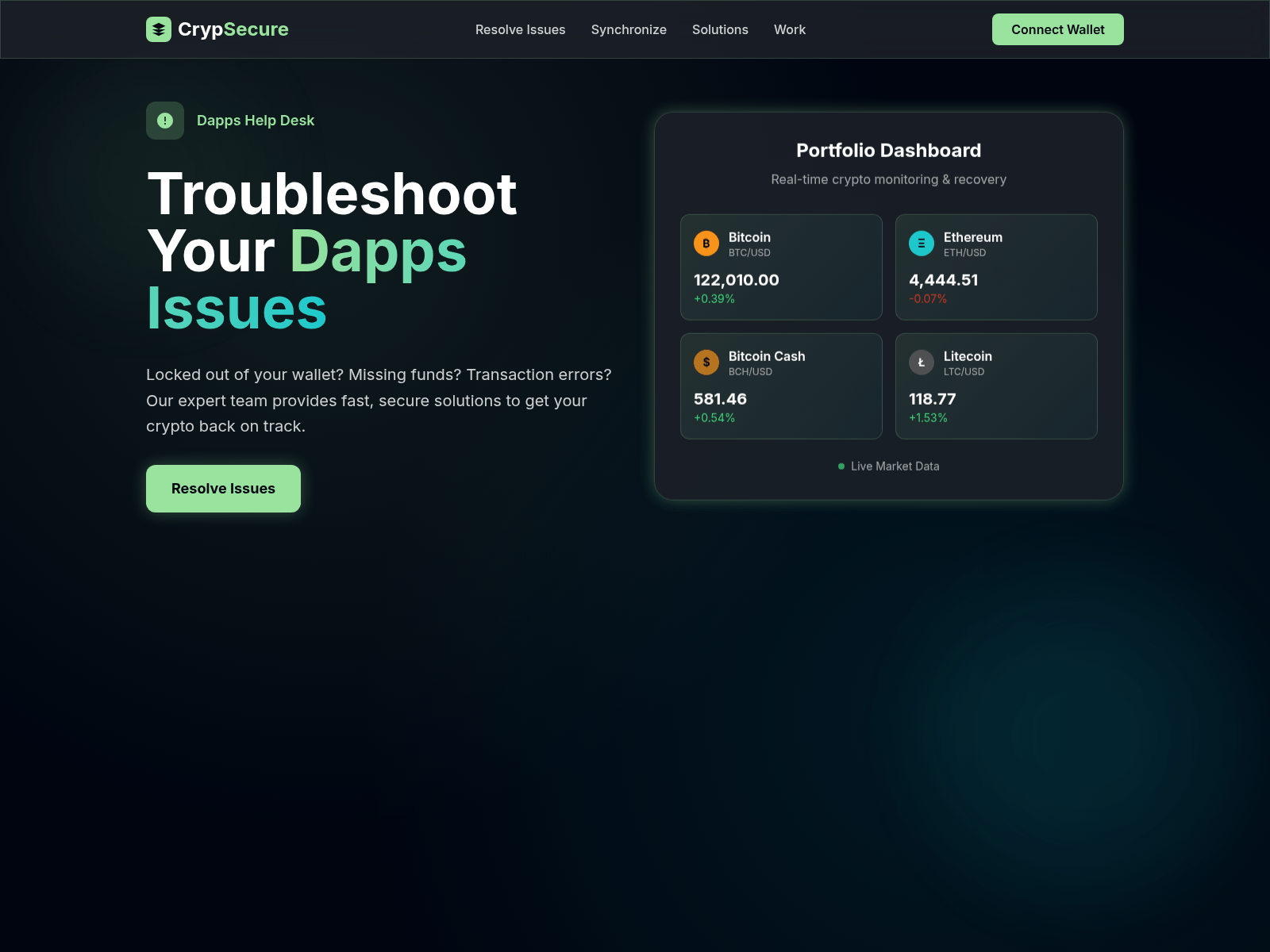 Screenshot of cryptsecurelabs.com
