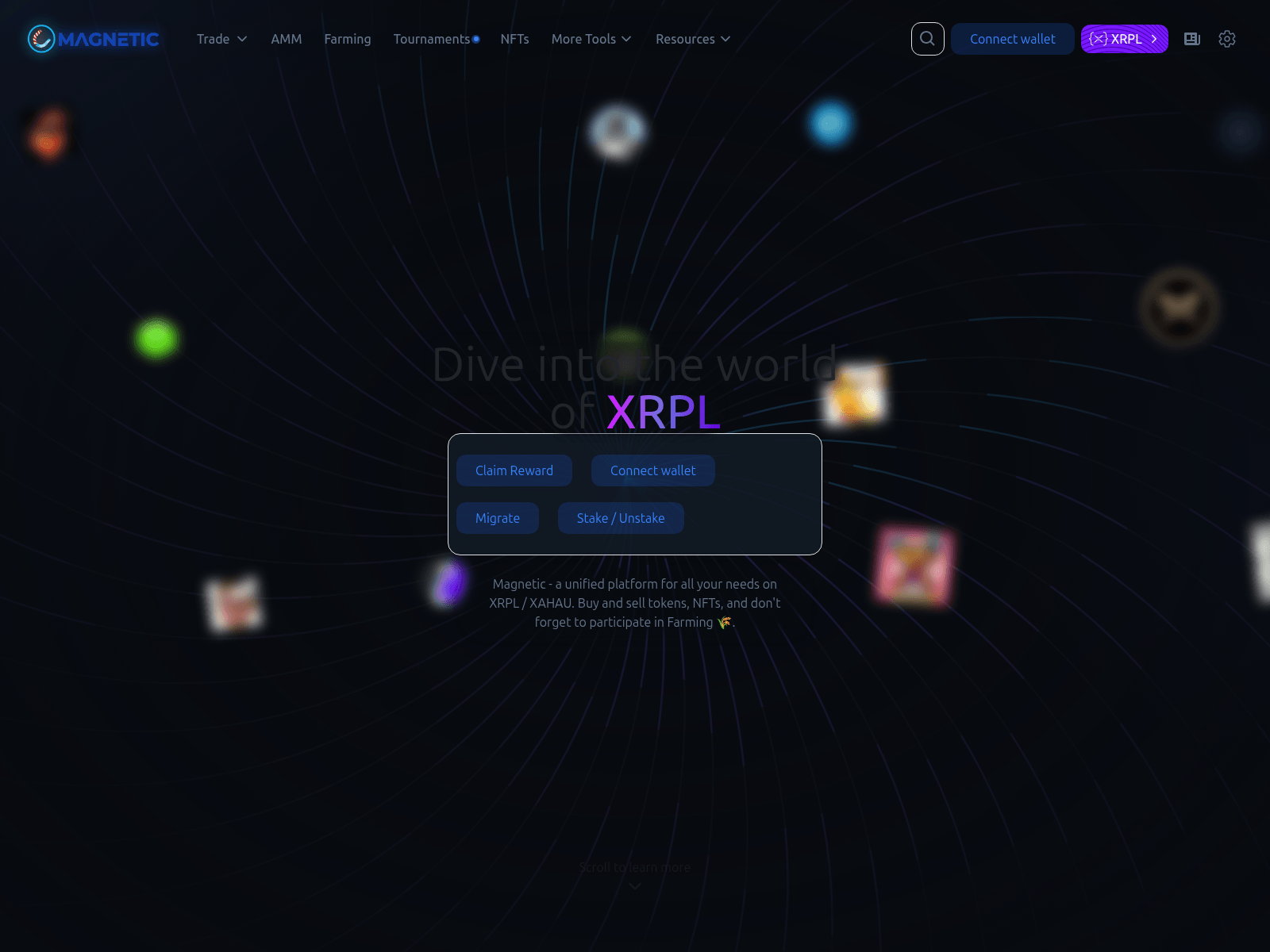 Screenshot of xmagneticdapp.web.app
