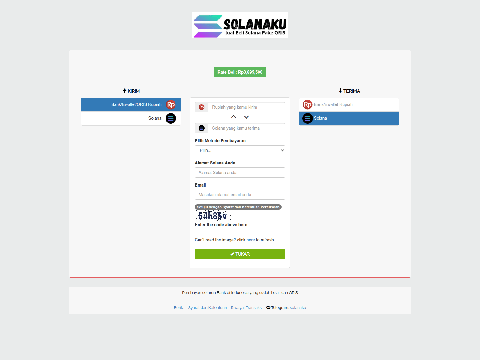 Screenshot of solanaku.xyz