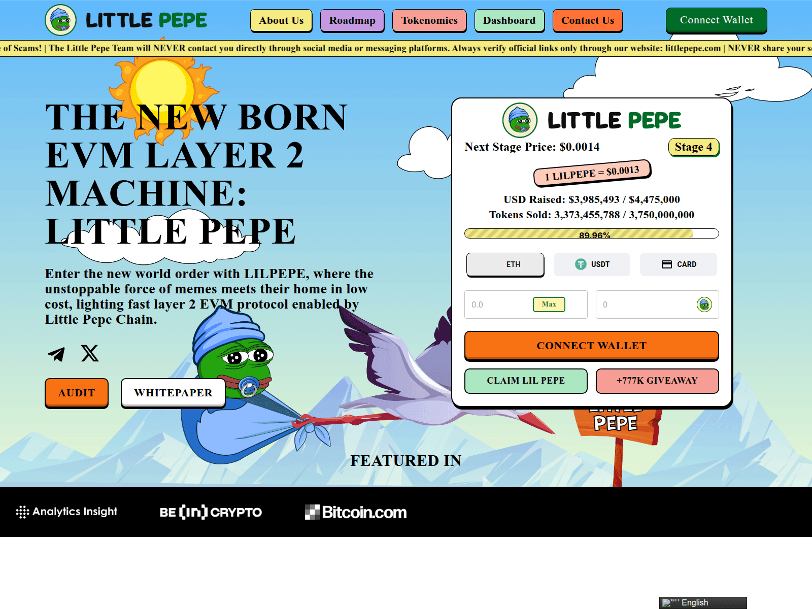 Screenshot of little-claimpepe.live