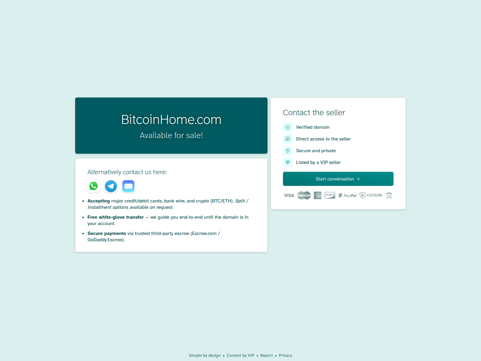 Screenshot of portal.bitcoinhome.com