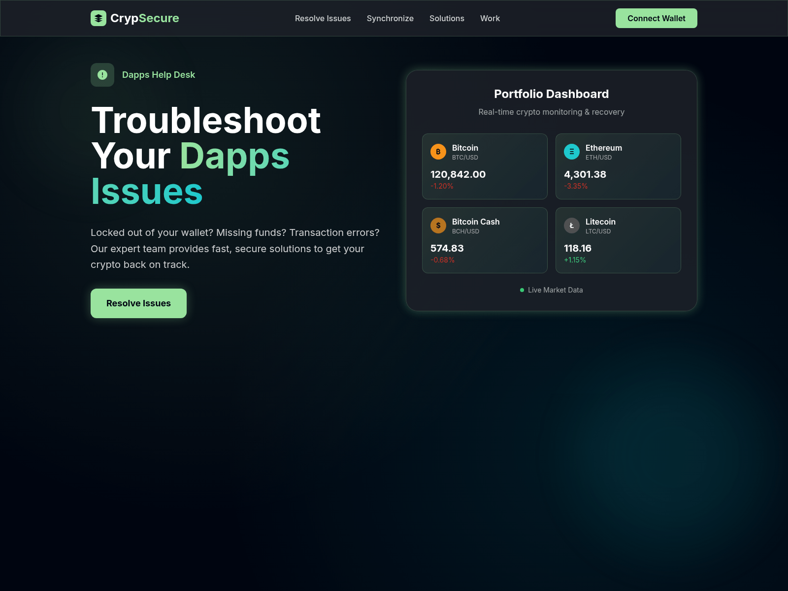 Screenshot of cryptguardplus.xyz