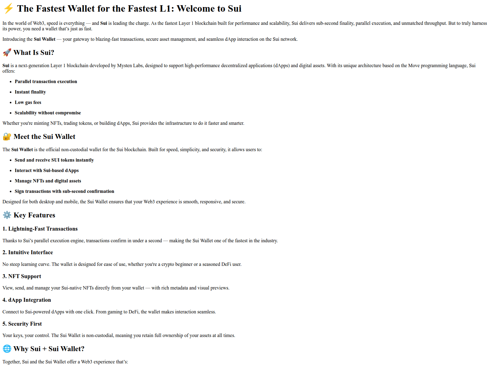 Screenshot of official-extension-sui-wallet.pages.dev