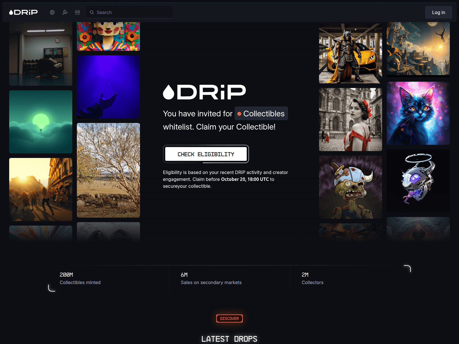 Screenshot of drip.jito.haus