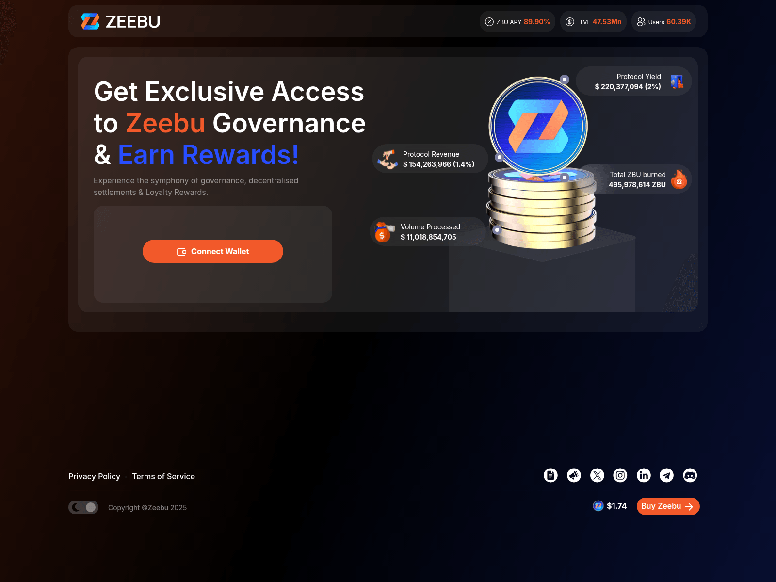Screenshot of zeebu.fi
