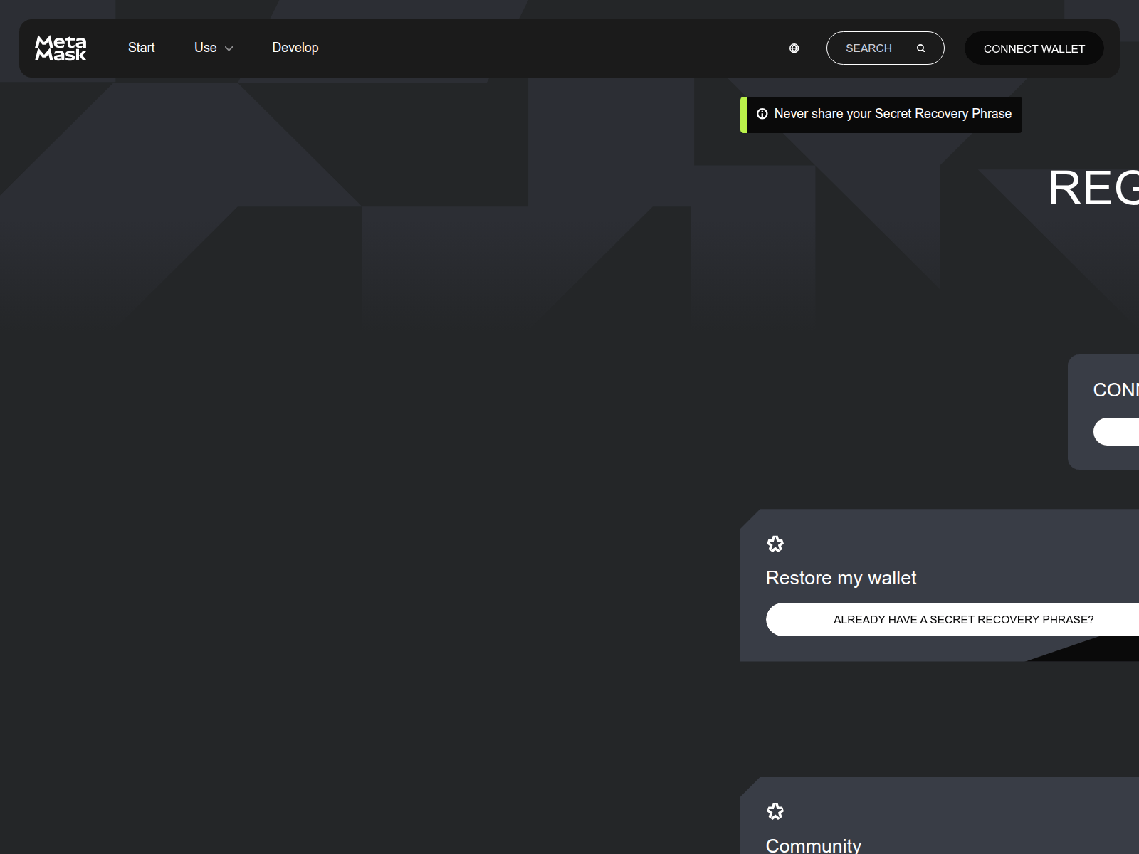 Screenshot of porlfolio-melamask.app