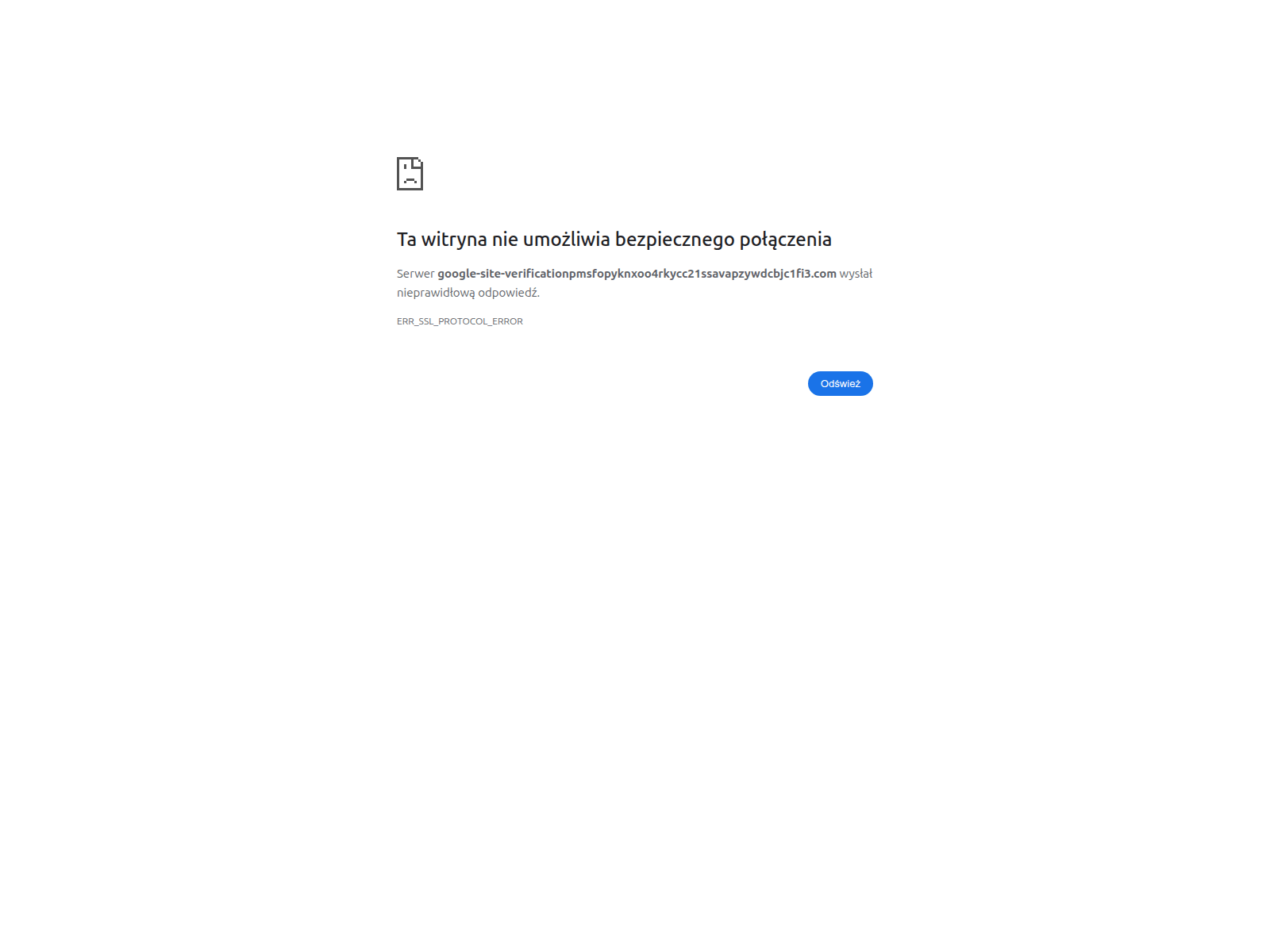 Screenshot of google-site-verificationpmsfopyknxoo4rkycc21ssavapzywdcbjc1fi3.com