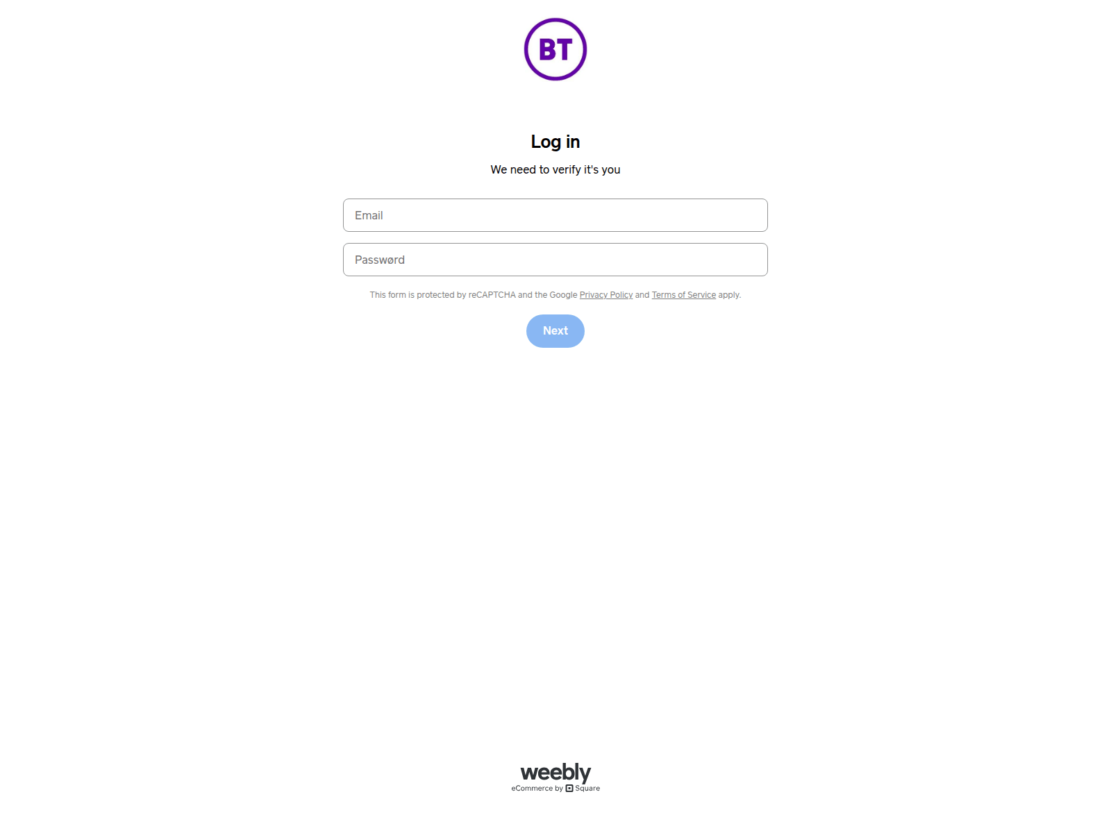 Screenshot of bt-109539.weeblysite.com