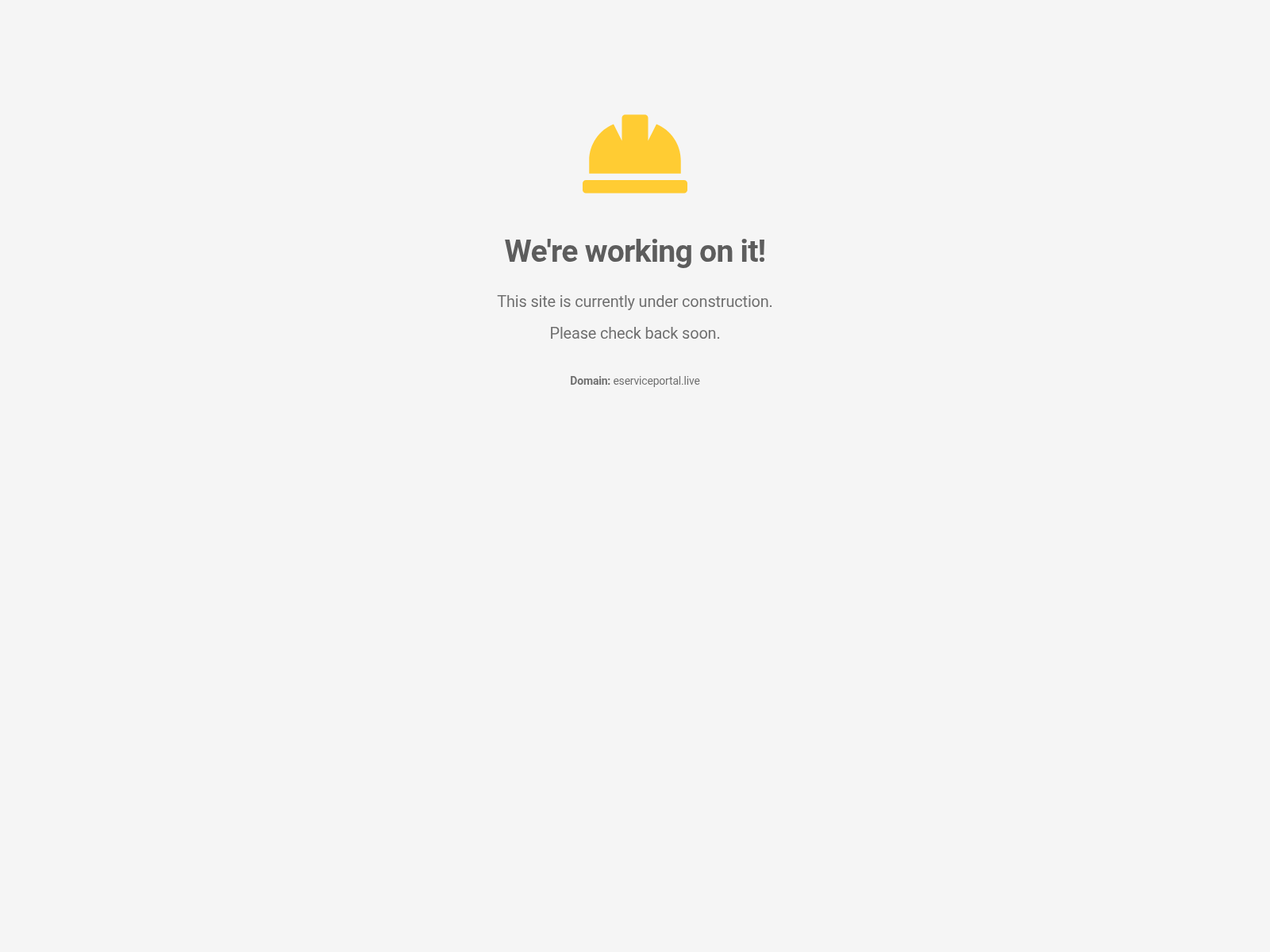 Screenshot of eserviceportal.live