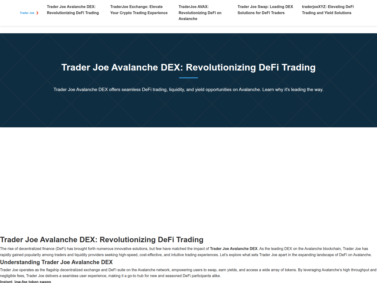 Screenshot of v2-traderjoexyz.net