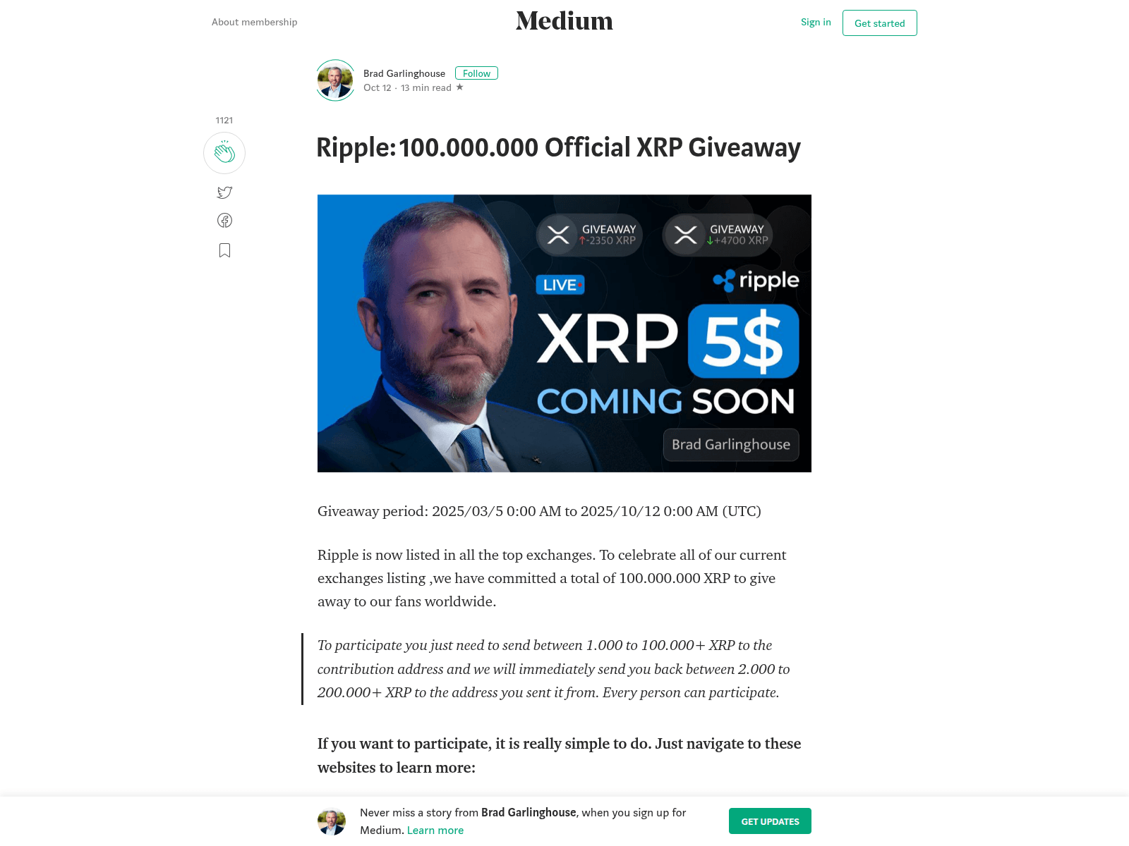 Forensic screenshot of xrp2025.com