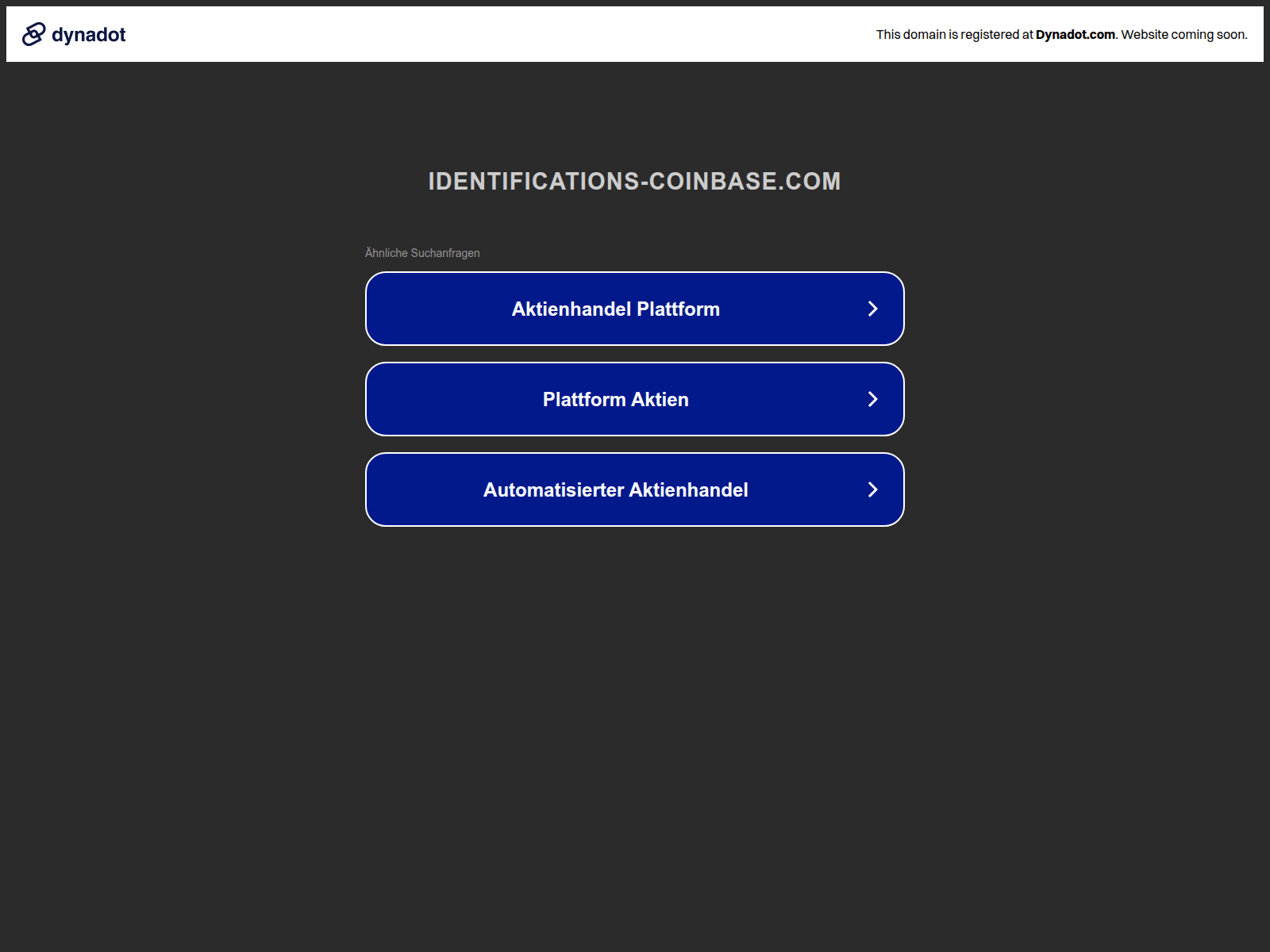 Screenshot of staging.identifications-coinbase.com