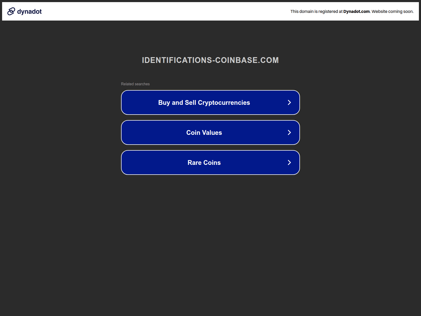 Screenshot of dev.identifications-coinbase.com