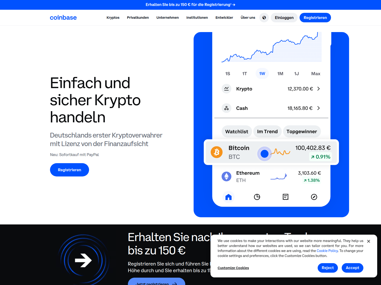 Screenshot of recent-coinbase.com