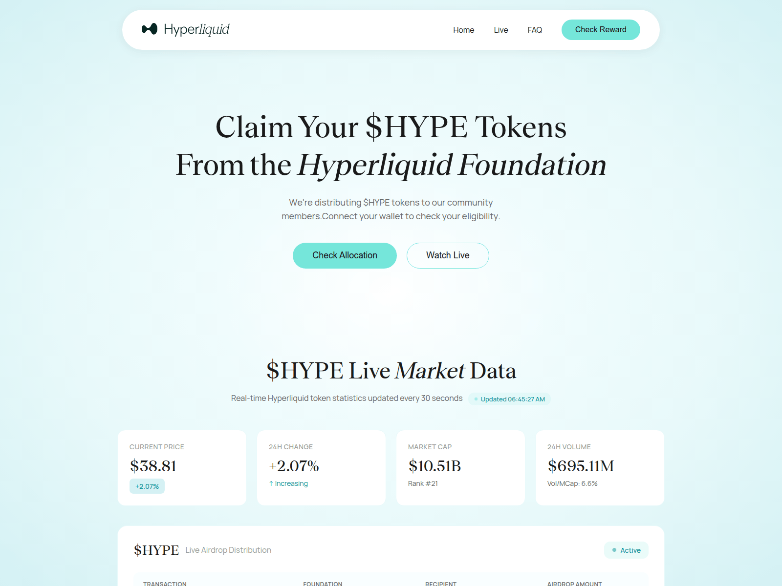 Screenshot of liquids-chain.xyz