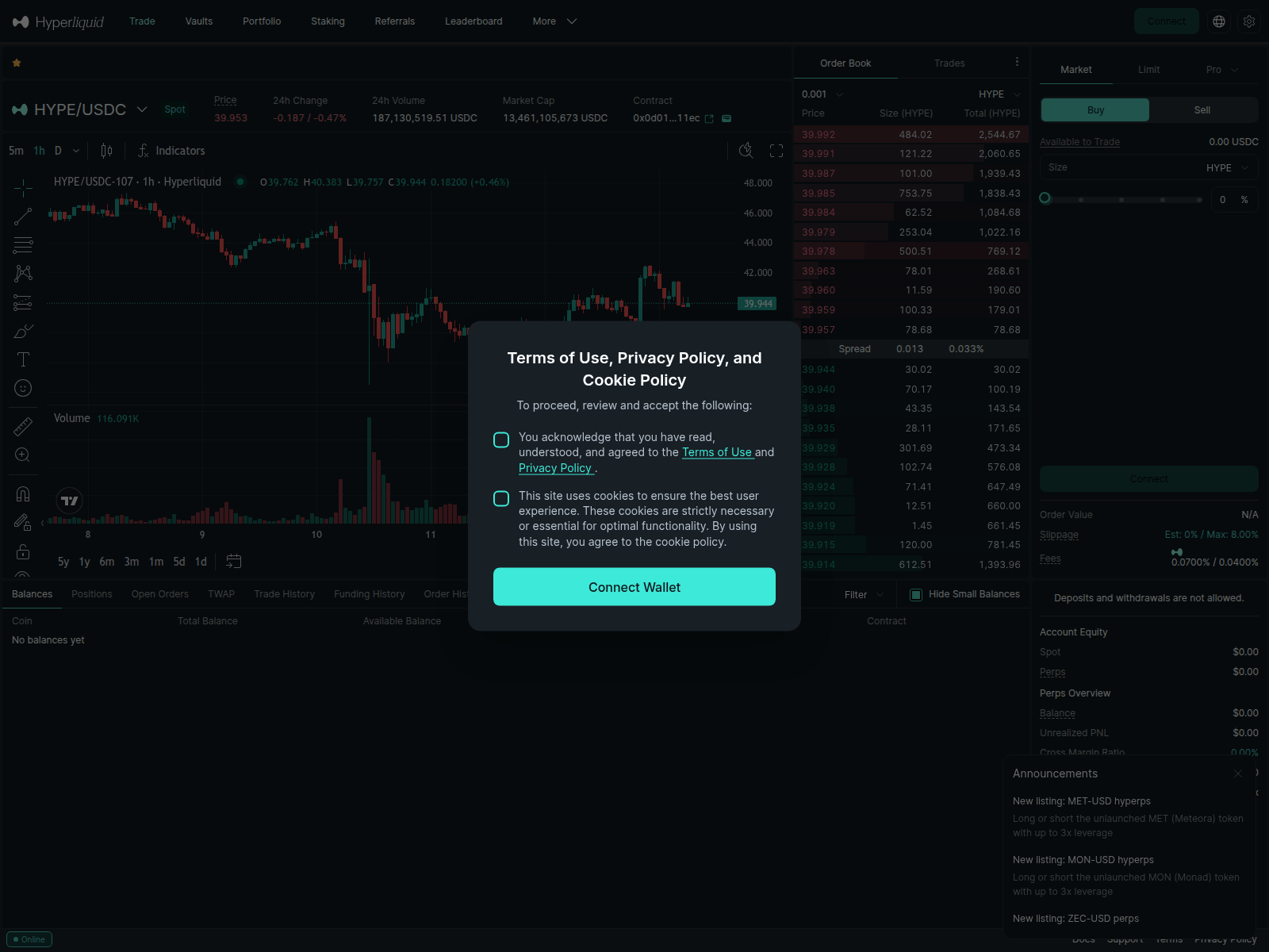 Screenshot of iaunch-hyperliquid.com