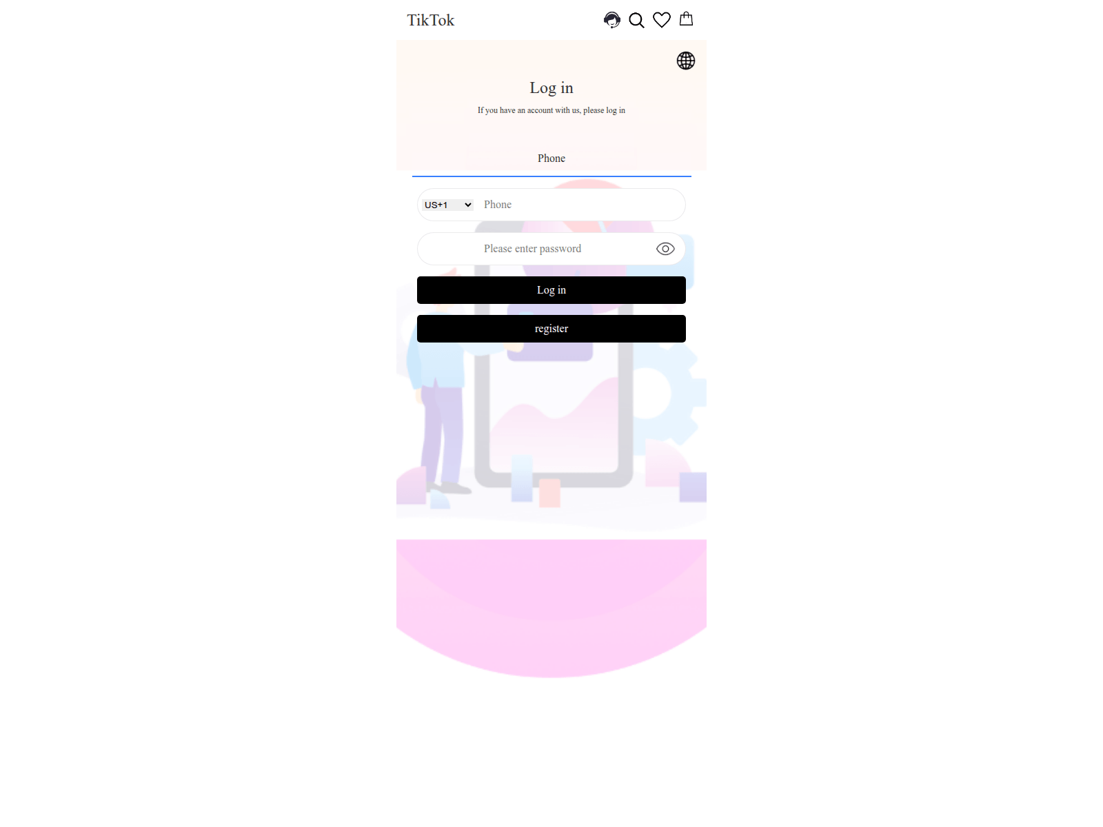 Screenshot of tktkshop.cyou