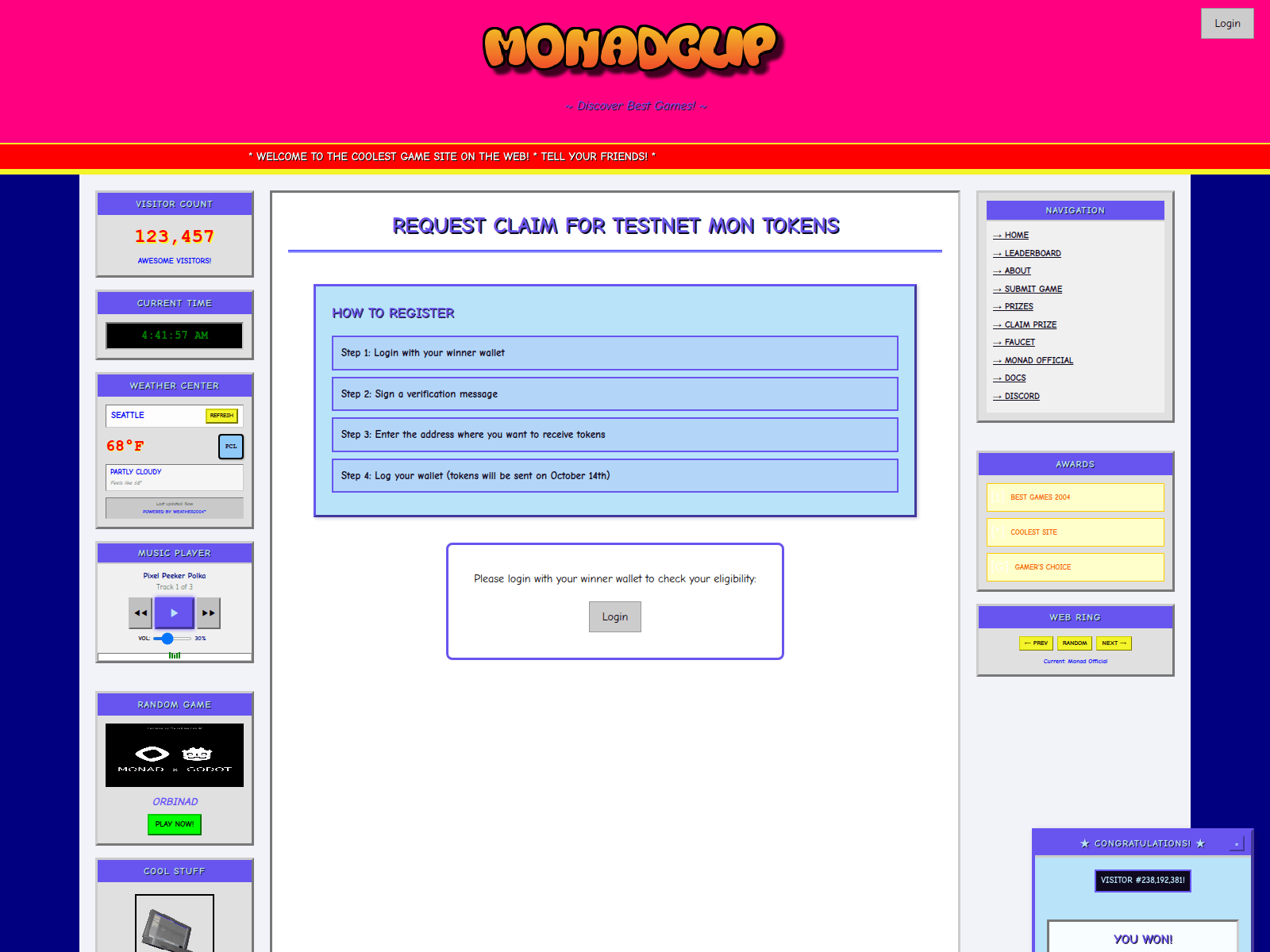 Screenshot of monadclip.fun