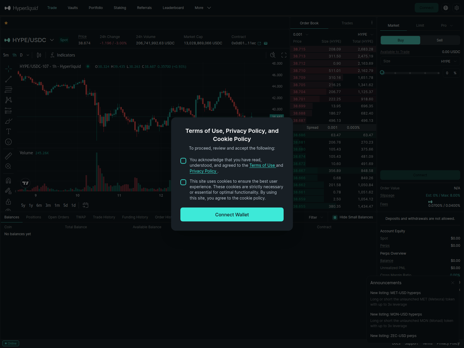 Screenshot of jeunch-hyperliquid.com