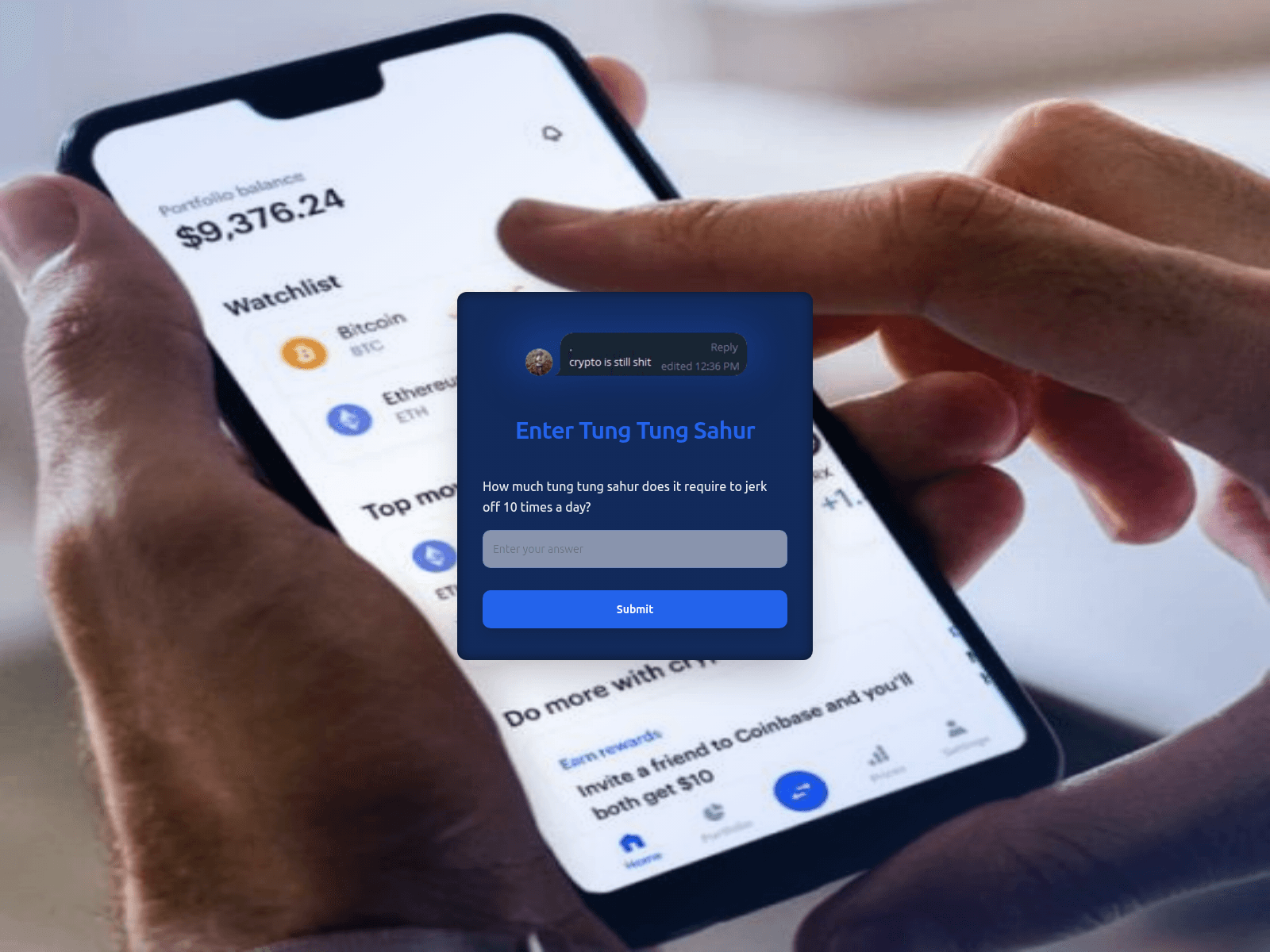 Screenshot of securityvault-coinbase.com
