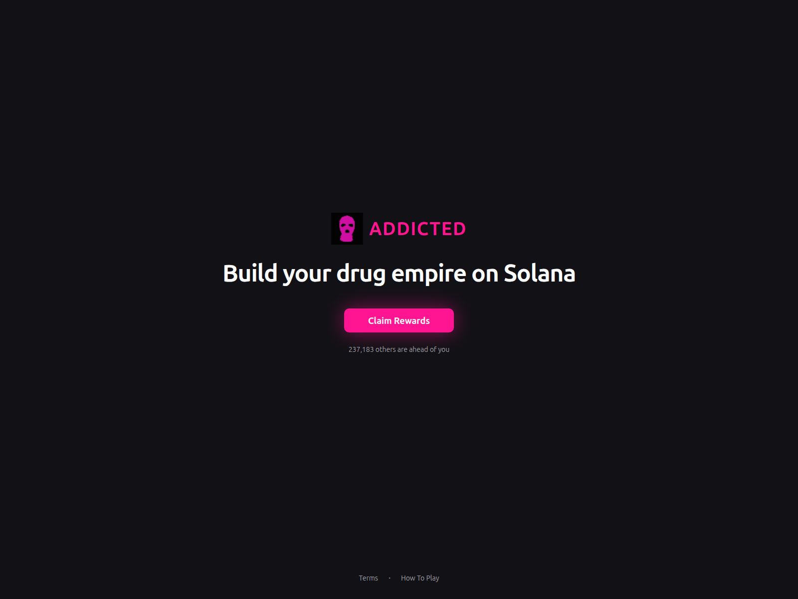 Screenshot of addictedrewards.fun