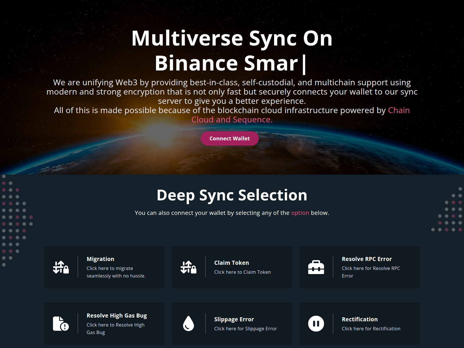 Screenshot of centralsmartsyncing.pages.dev