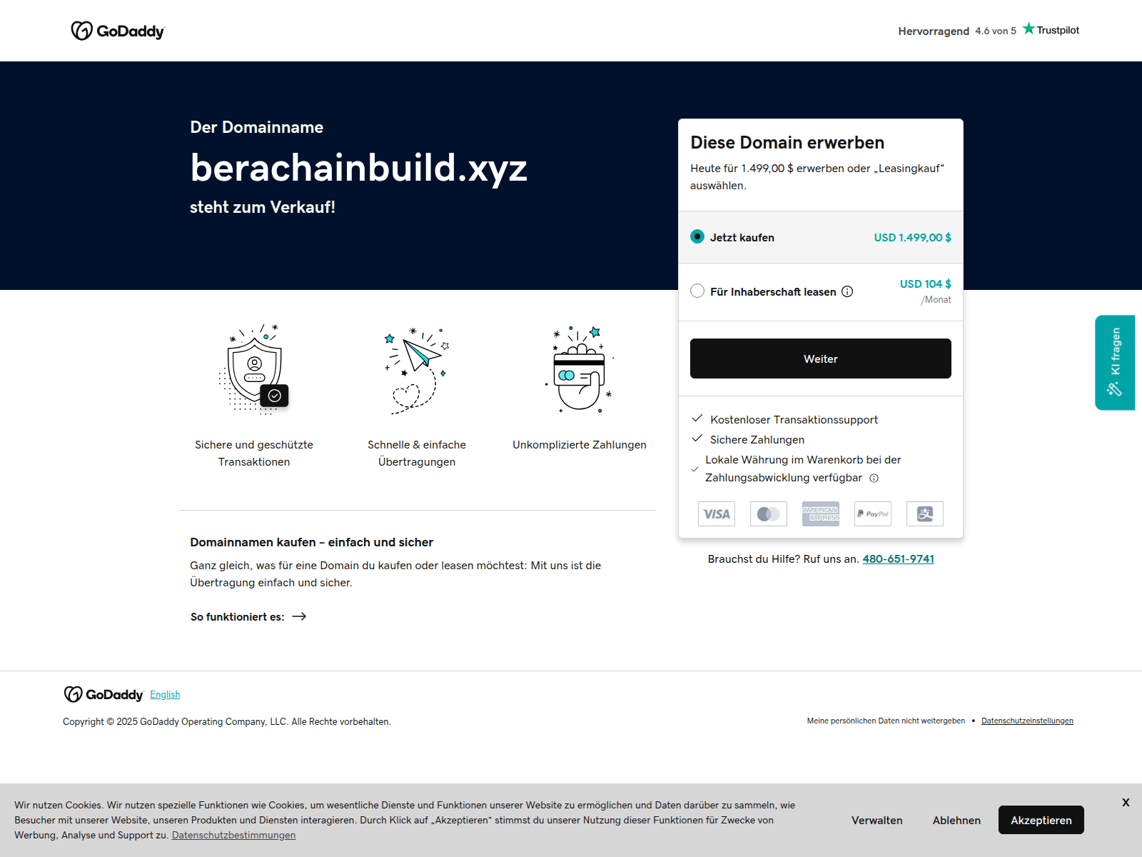 Screenshot of admin.berachainbuild.xyz