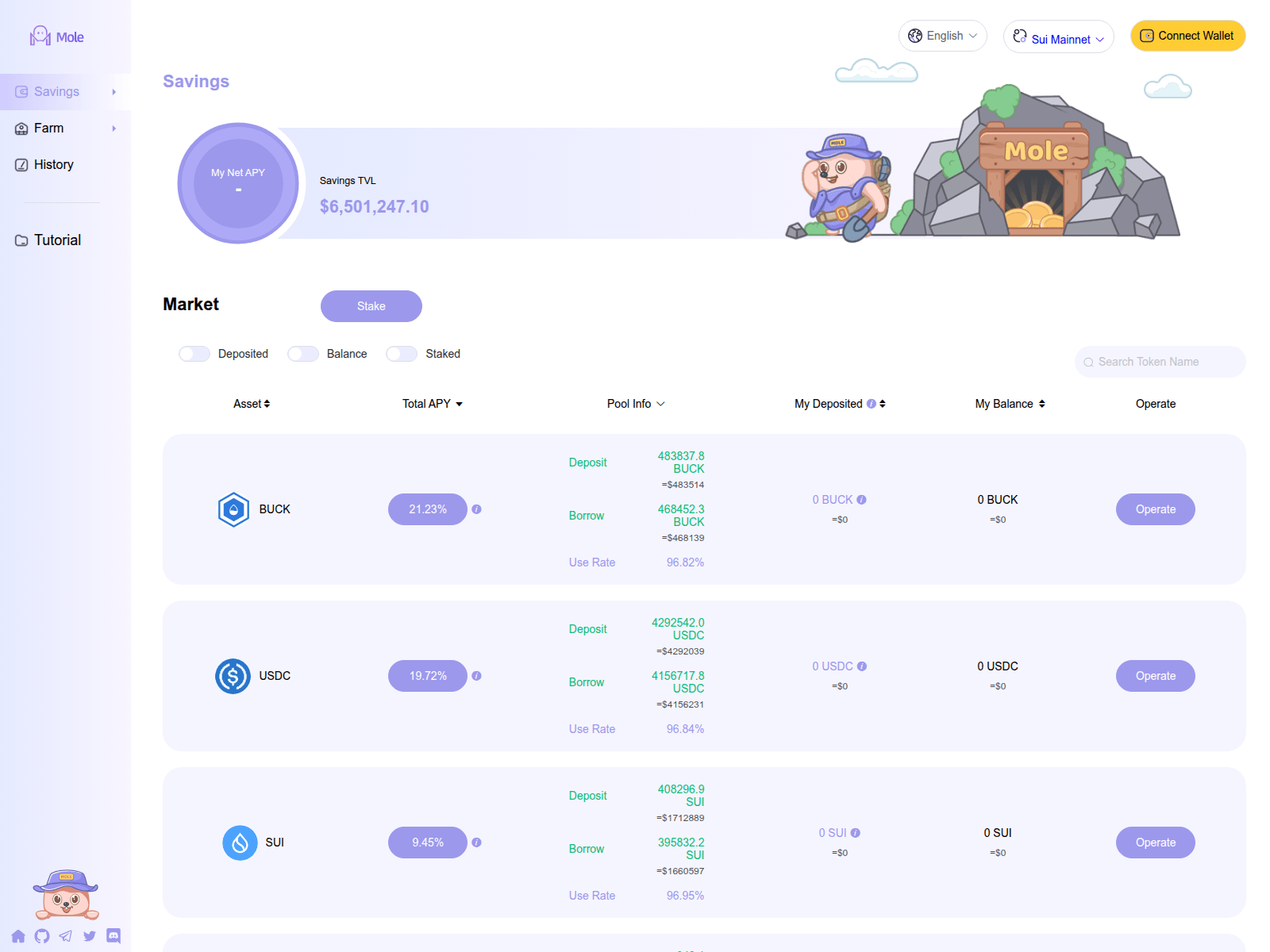 Screenshot of app-mole-fi.pages.dev