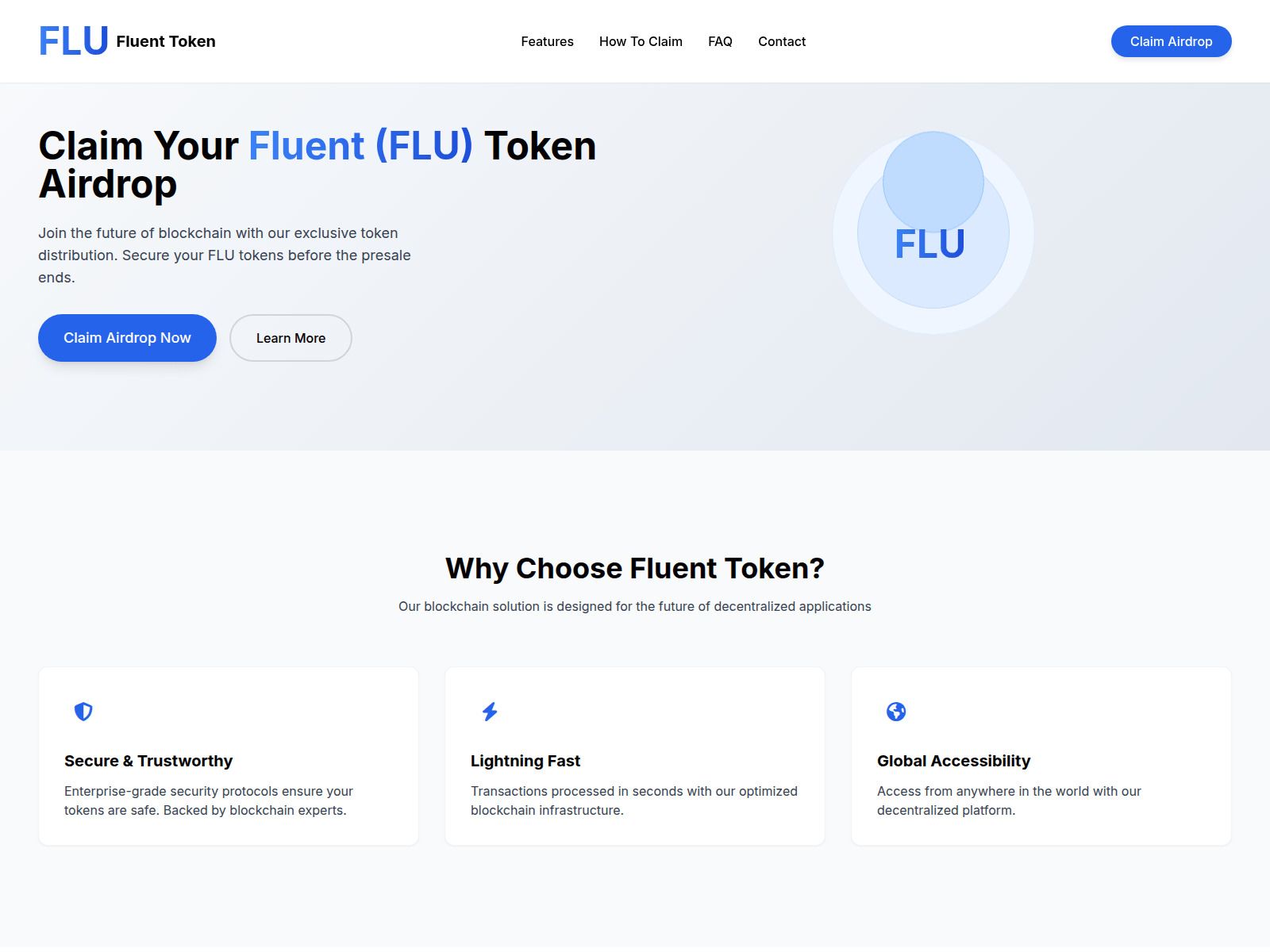 Screenshot of fluentairdrop.xyz