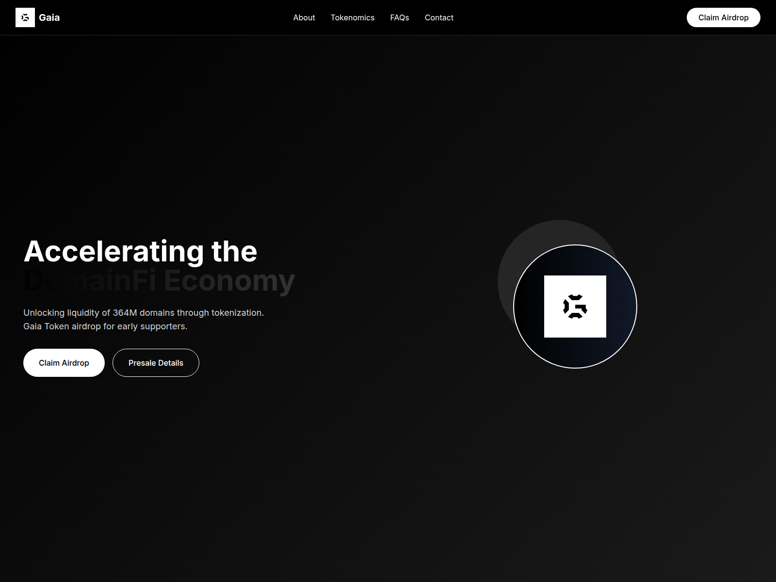 Screenshot of gaiaairdrop.xyz